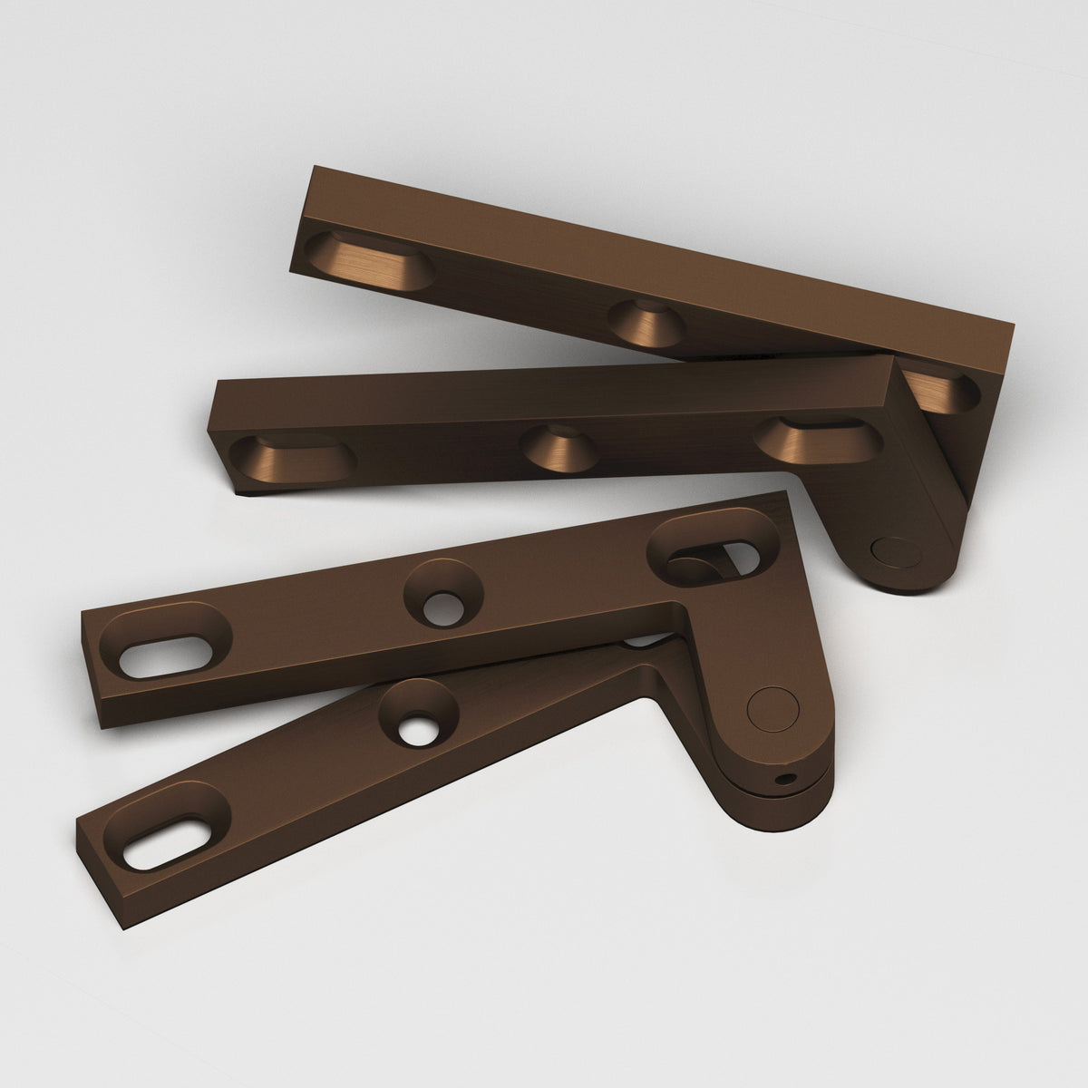 Colonial Bronze 6FH Removable Flat-Head Pin Pivot Hinge, 4-3/8 in (Pair) - Matte Oil Rubbed Bronze