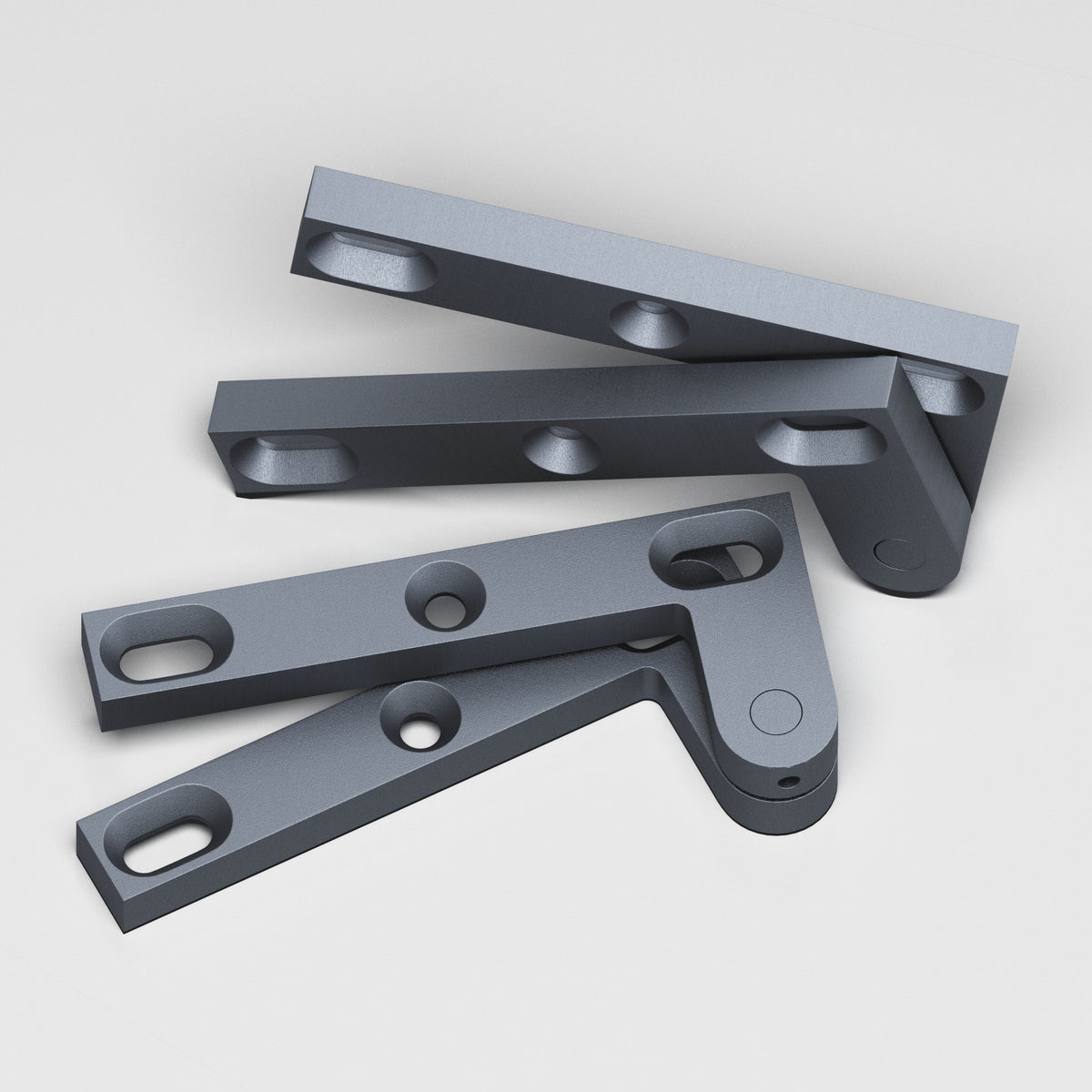 Colonial Bronze 6FH Removable Flat-Head Pin Pivot Hinge, 4-3/8 in (Pair) - Frost Chrome™