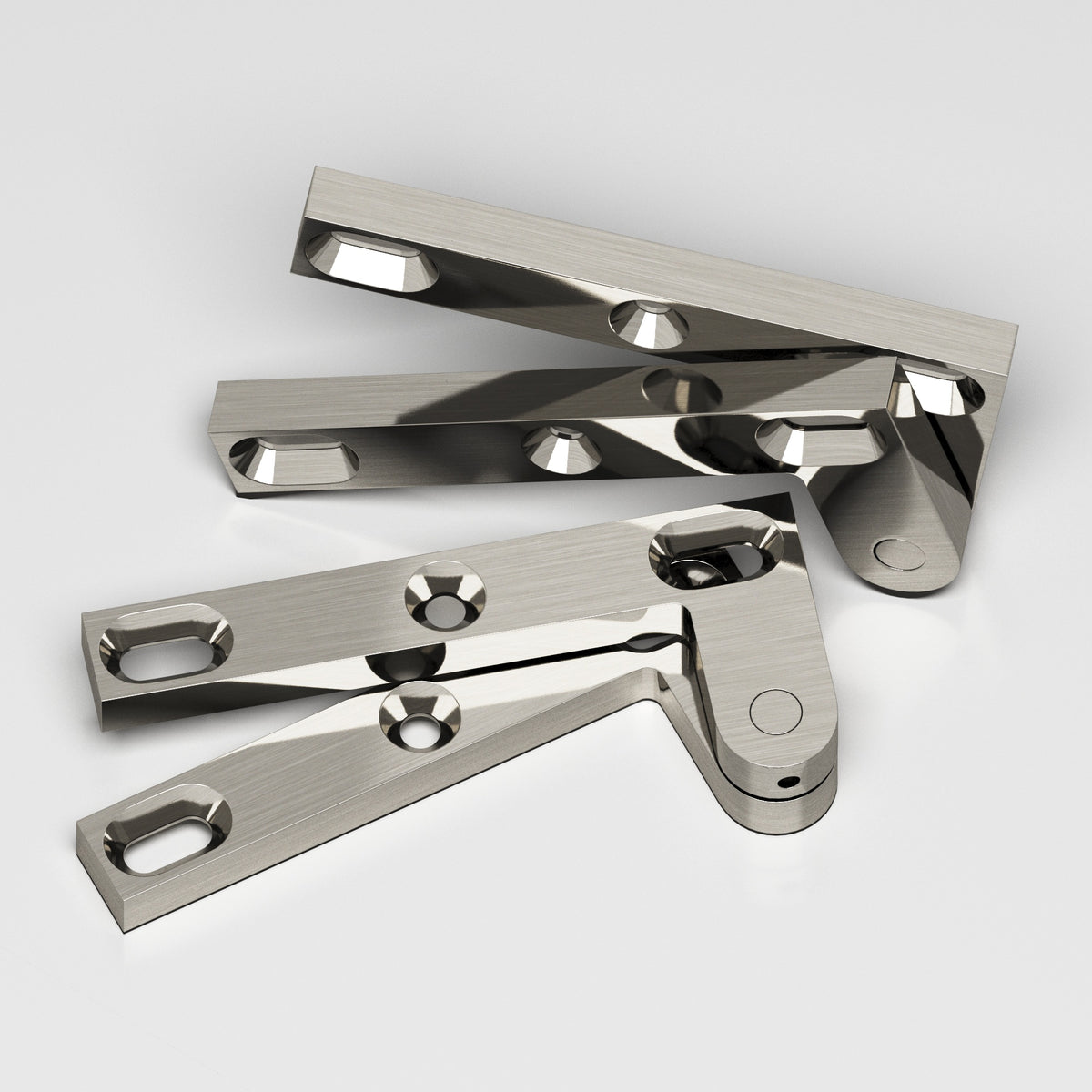 Colonial Bronze 6FH Removable Flat-Head Pin Pivot Hinge, 4-3/8 in (Pair) - Nickel Stainless
