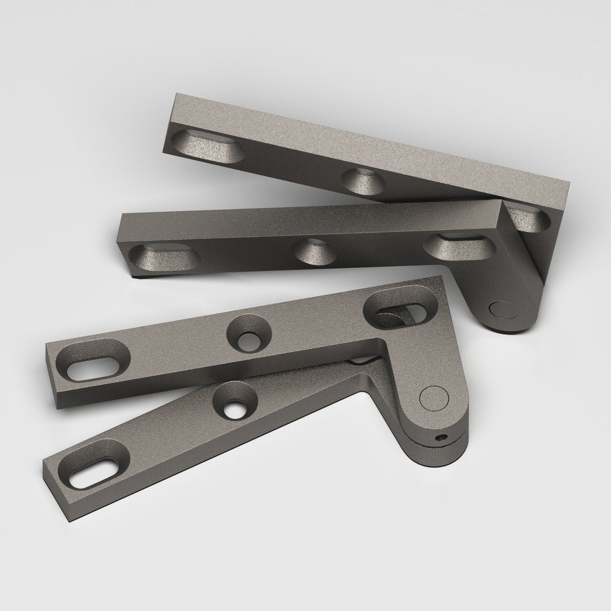 Colonial Bronze 6FH Removable Flat-Head Pin Pivot Hinge, 4-3/8 in (Pair) - Frost Nickel™