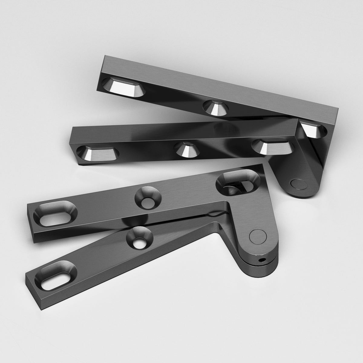 Colonial Bronze 6FH Removable Flat-Head Pin Pivot Hinge, 4-3/8 in (Pair) - Graphite