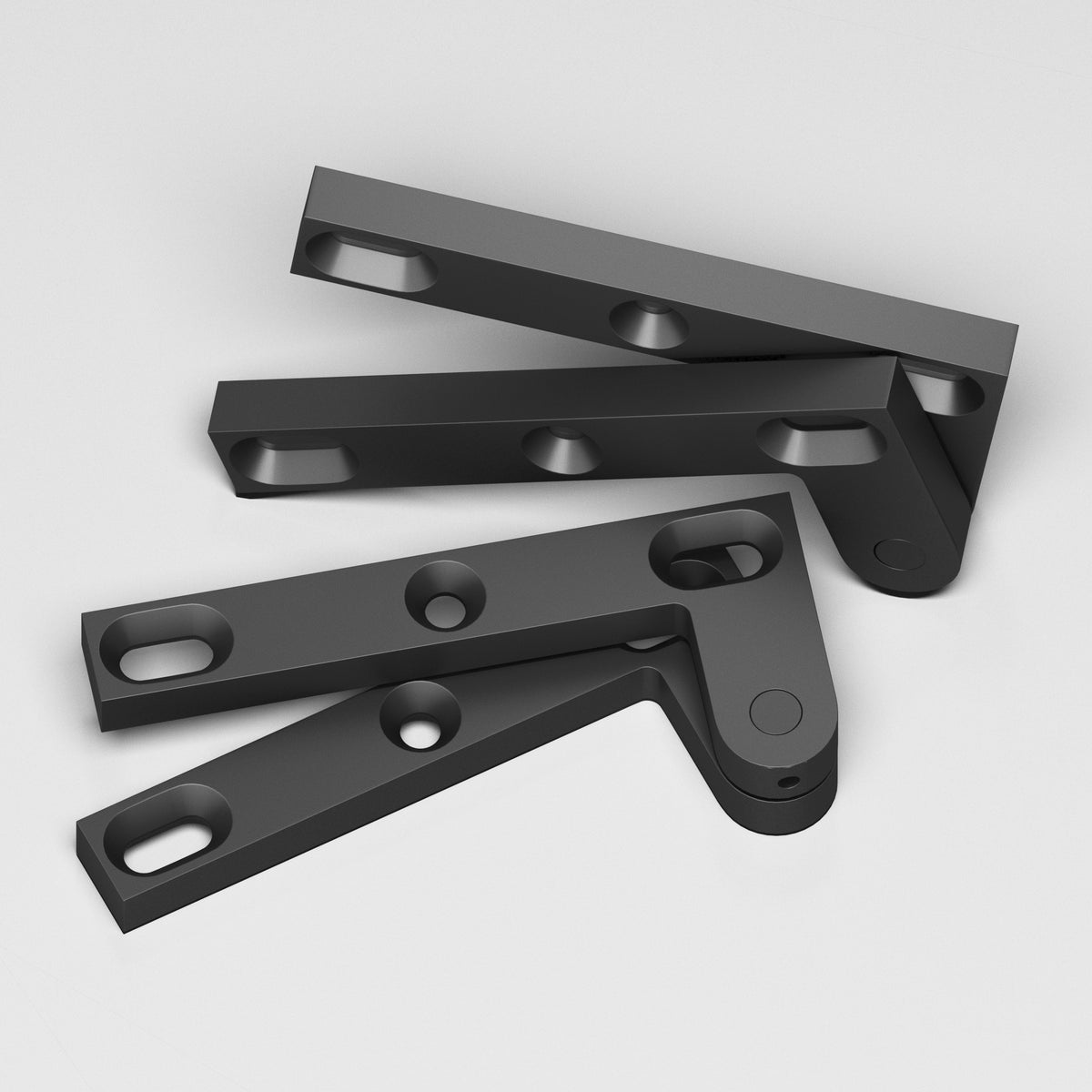 Colonial Bronze 6FH Removable Flat-Head Pin Pivot Hinge, 4-3/8 in (Pair) - Matte Graphite