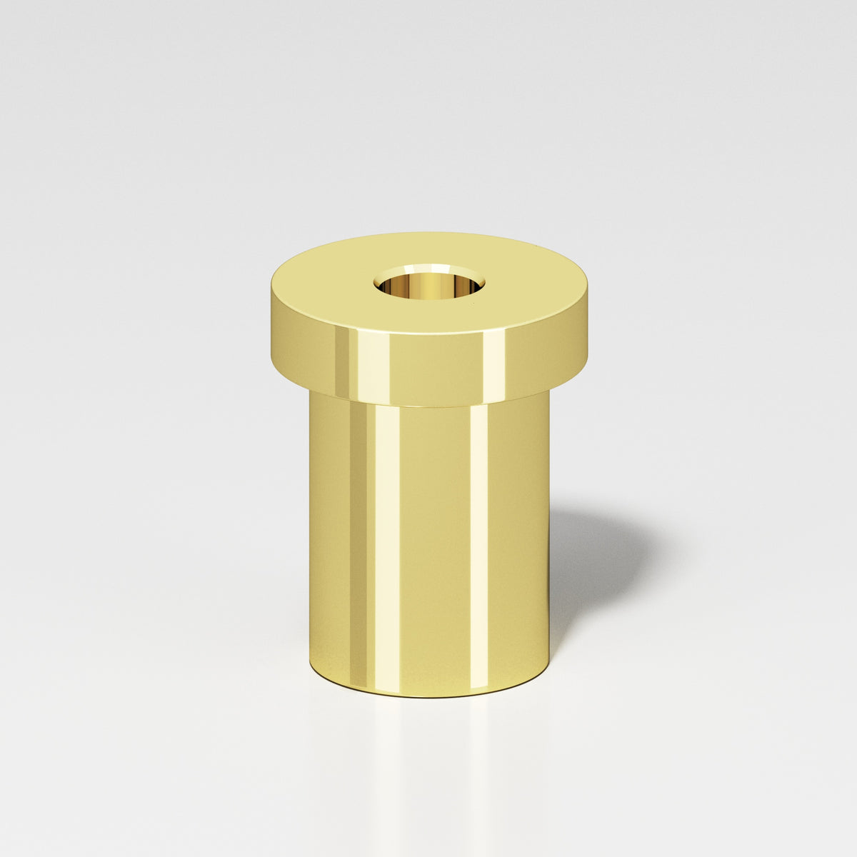 Colonial Bronze 8 Pivot Hinge Floor Base for 6B and 6FHB Hinges - Polished Brass