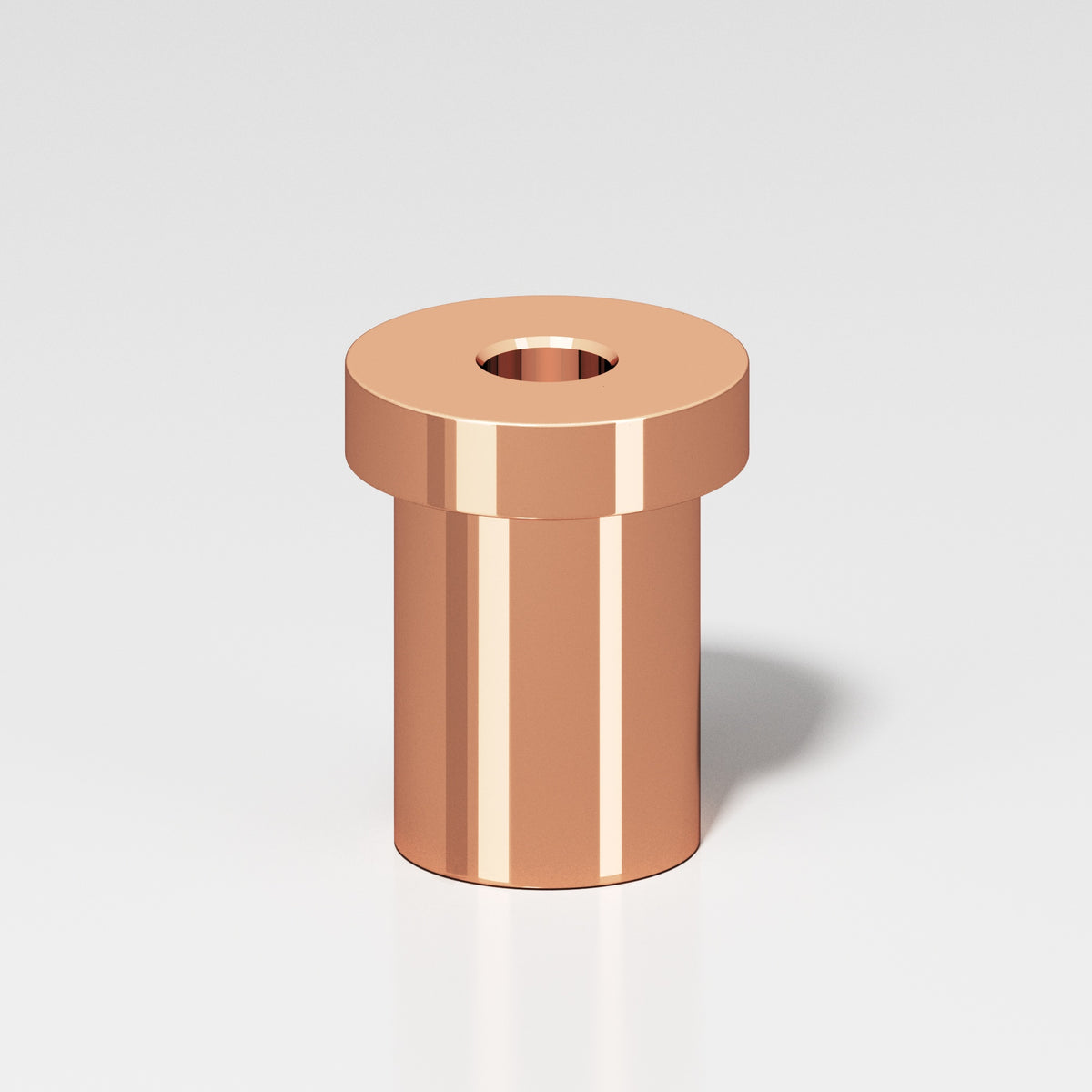Colonial Bronze 8 Pivot Hinge Floor Base for 6B and 6FHB Hinges - Polished Copper