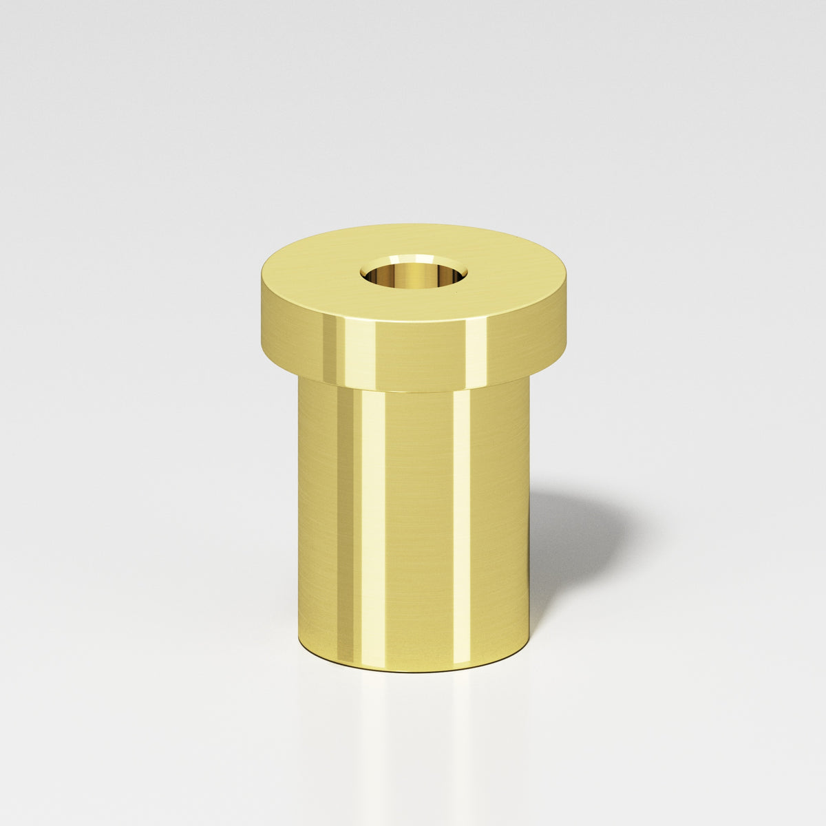 Colonial Bronze 8 Pivot Hinge Floor Base for 6B and 6FHB Hinges - Unlacquered Polished Brass