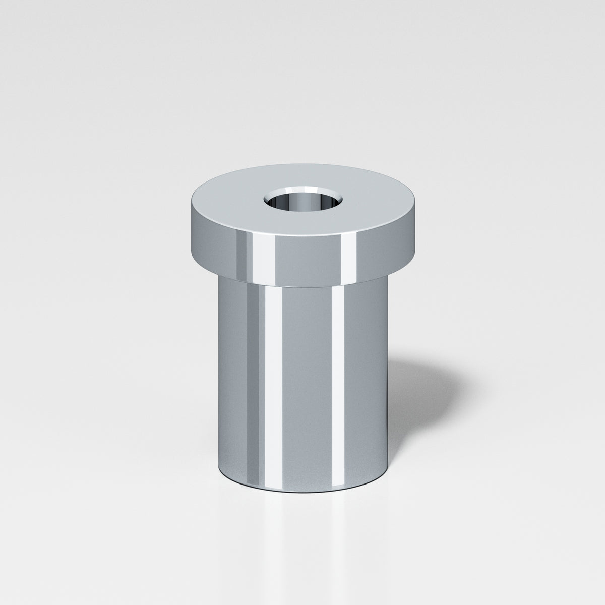 Colonial Bronze 8 Pivot Hinge Floor Base for 6B and 6FHB Hinges - Polished Chrome