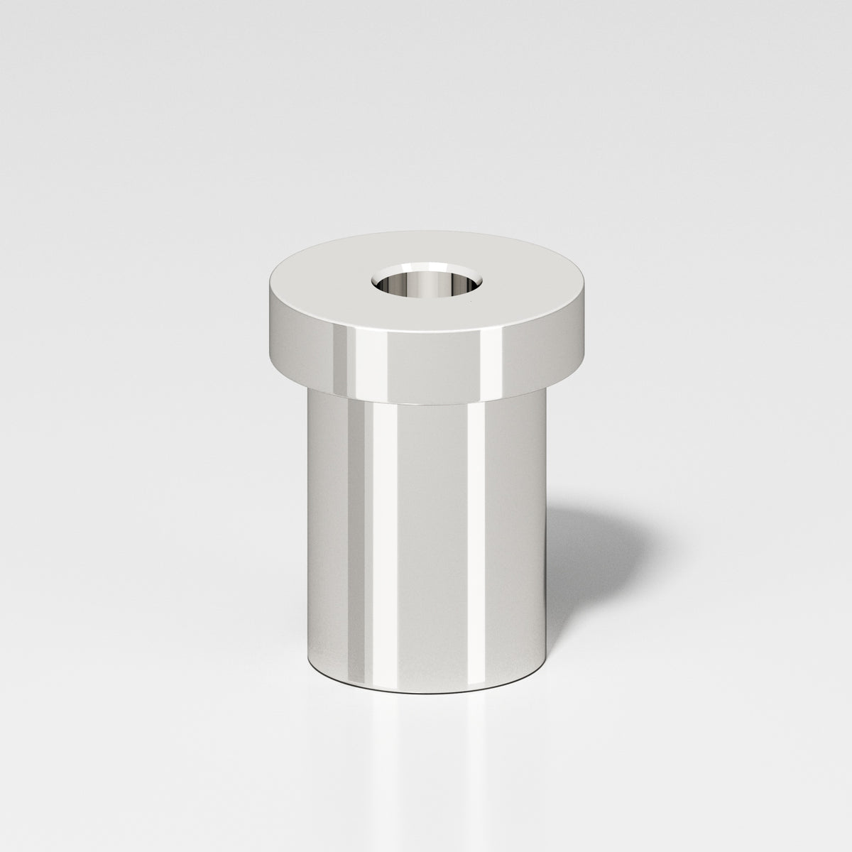 Colonial Bronze 8 Pivot Hinge Floor Base for 6B and 6FHB Hinges - Polished Nickel