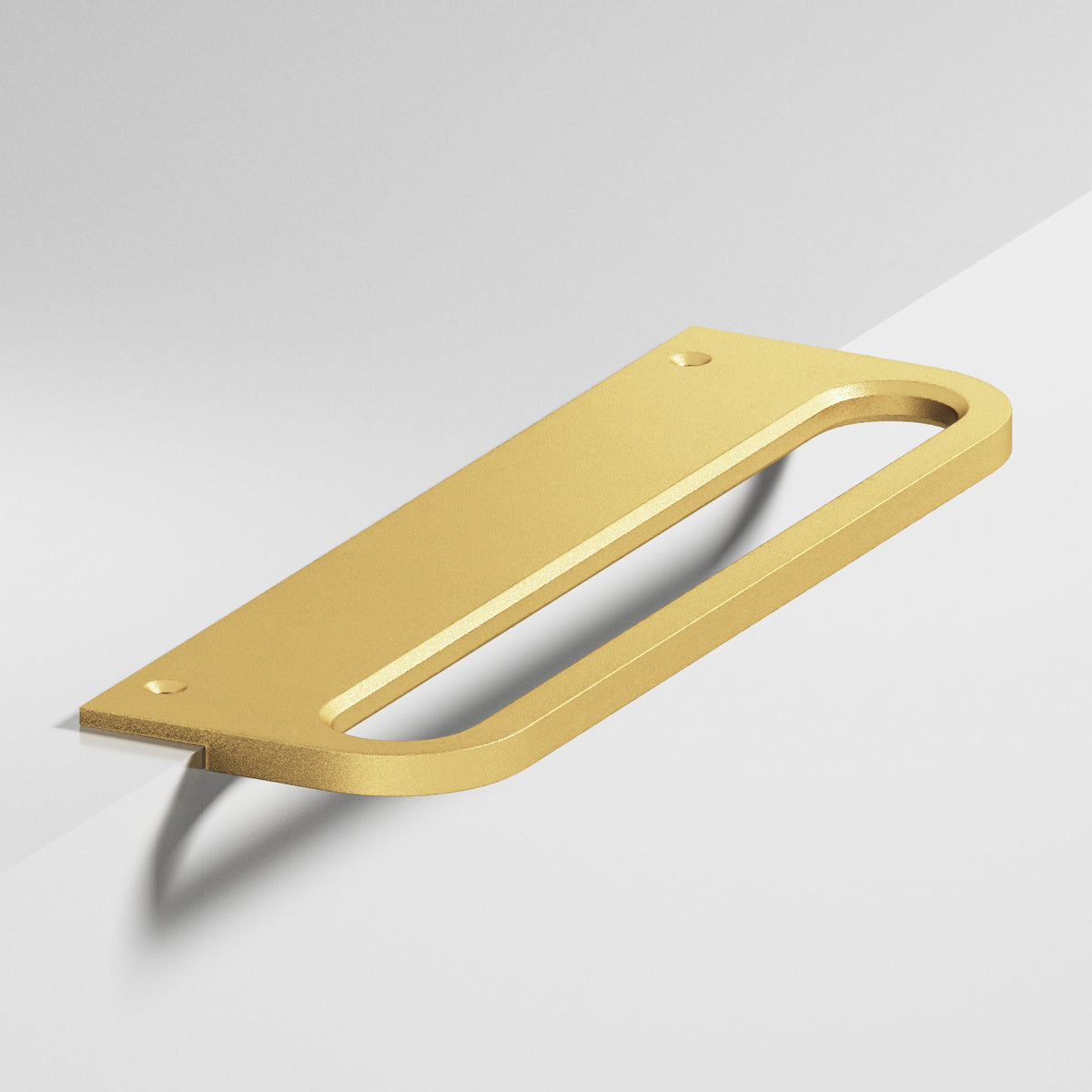 Colonial Bronze 883 Rounded Front Racetrack Edge Pull, 1-1/2 in Projection - Frost Brass™