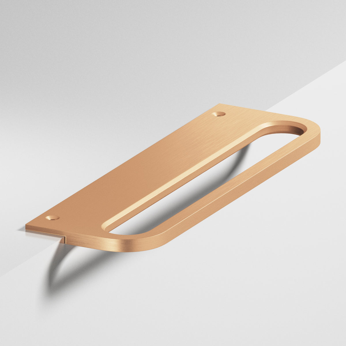 Colonial Bronze 883 Rounded Front Racetrack Edge Pull, 1-1/2 in Projection - Matte Satin Bronze