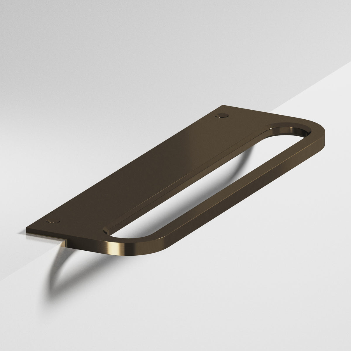 Colonial Bronze 883 Rounded Front Racetrack Edge Pull, 1-1/2 in Projection - Oil Rubbed Bronze