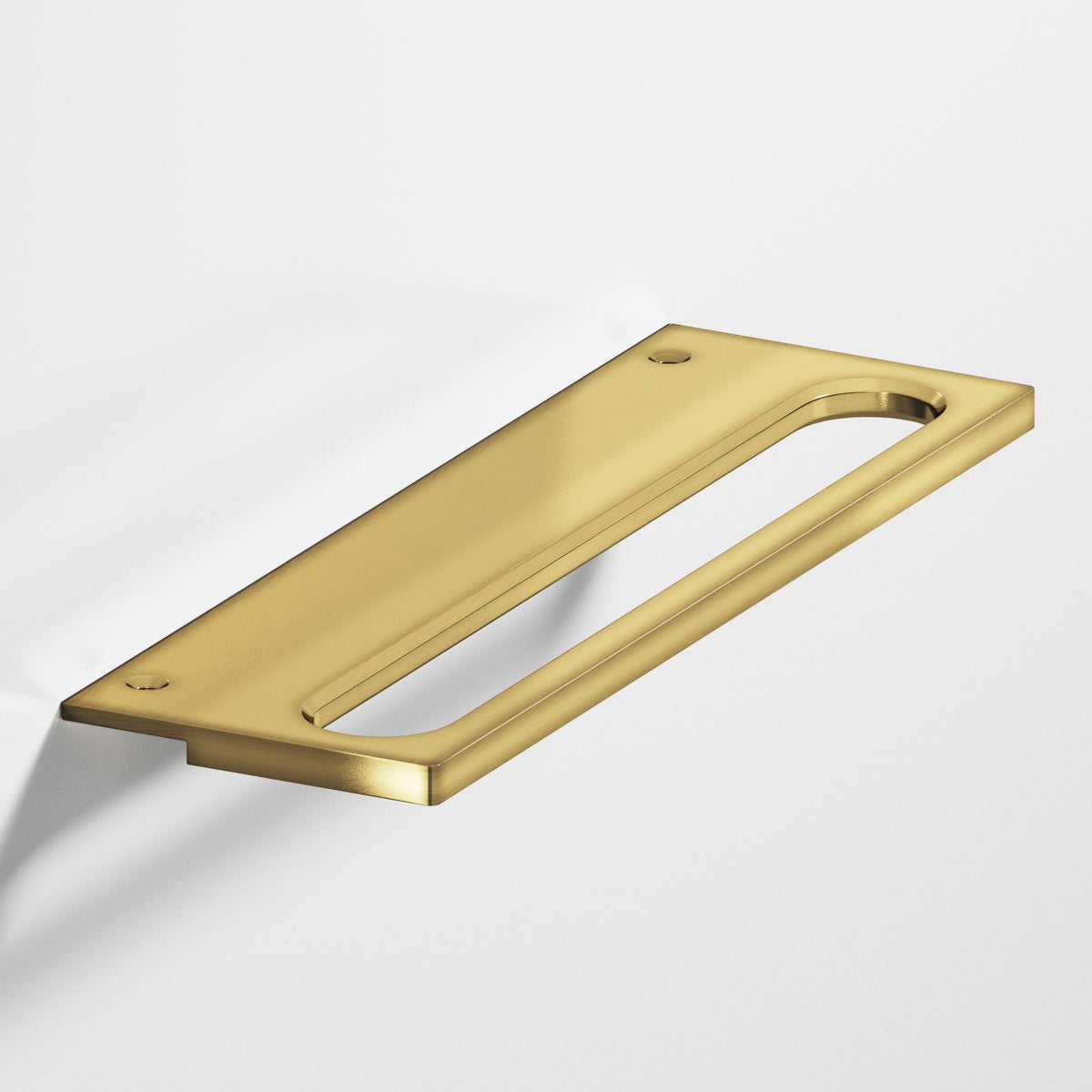 Colonial Bronze 889 Squared Front Racetrack Edge Pull, 2 in Projection - Antique Bronze