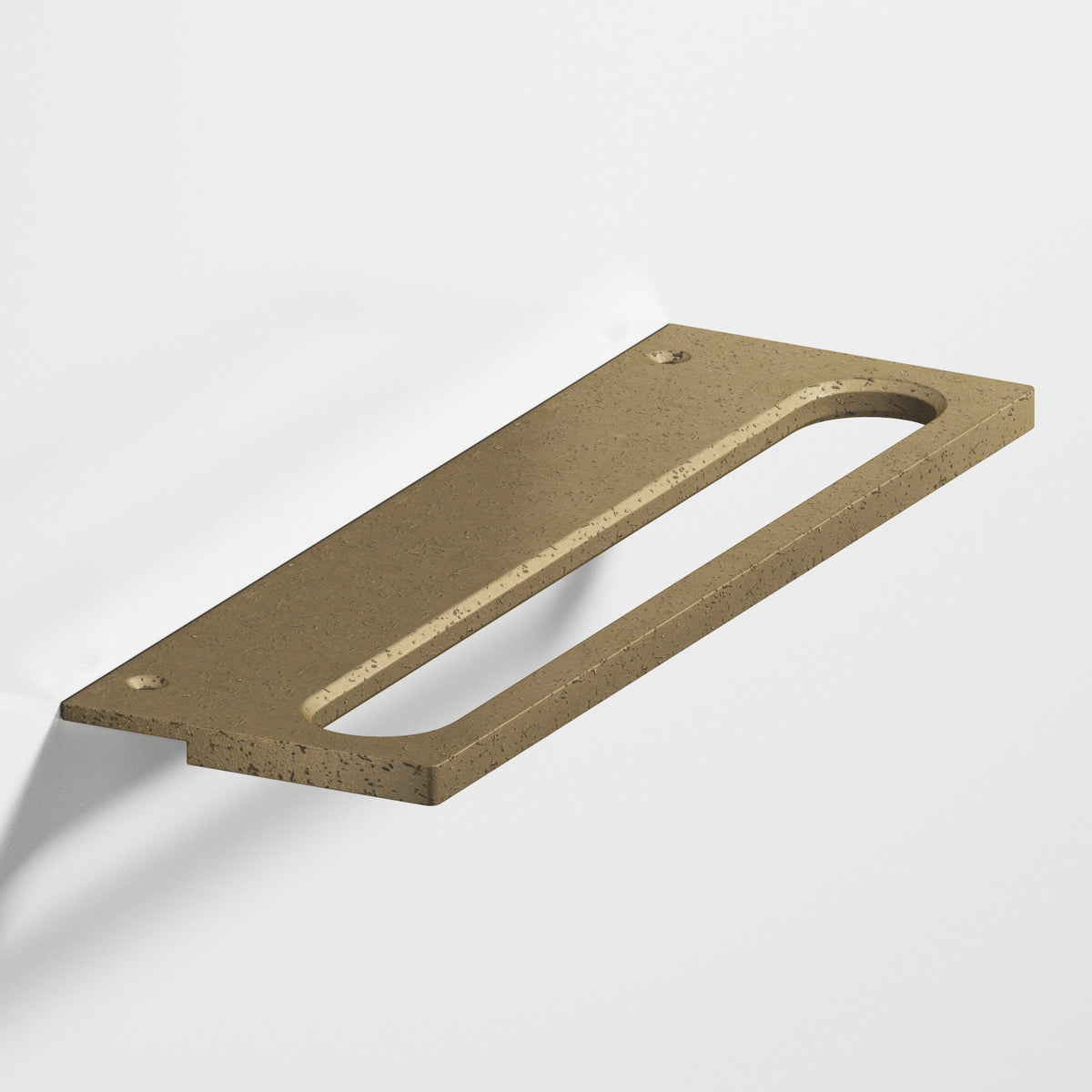 Colonial Bronze 888 Squared Front Racetrack Edge Pull, 1-1/2 in Projection - Distressed Oil Rubbed Bronze