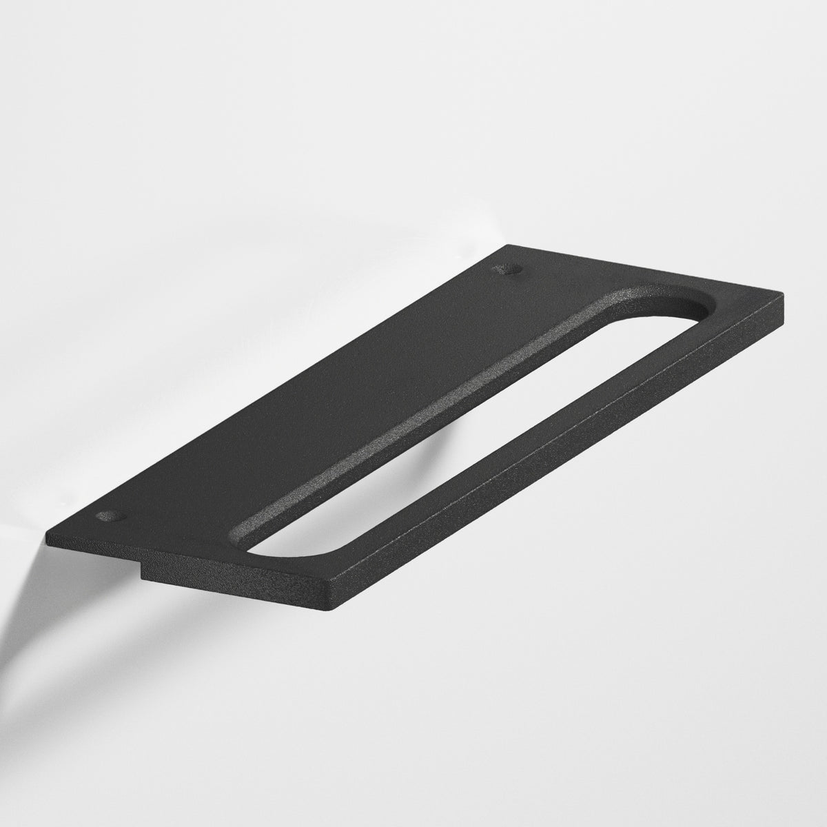 Colonial Bronze 888 Squared Front Racetrack Edge Pull, 1-1/2 in Projection - Frost Black™