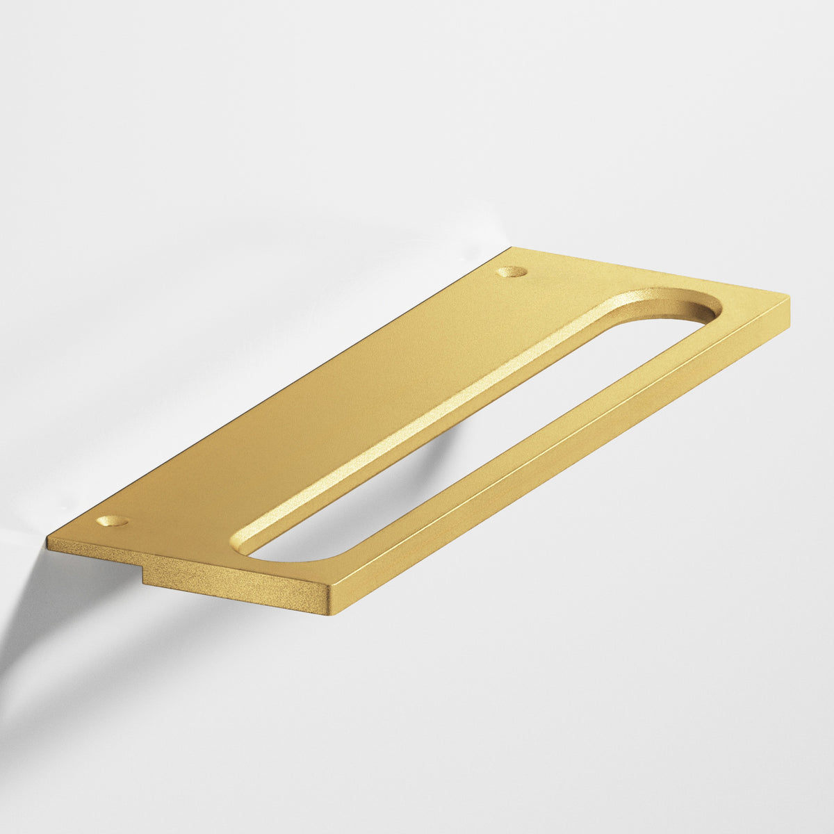 Colonial Bronze 888 Squared Front Racetrack Edge Pull, 1-1/2 in Projection - Frost Brass™