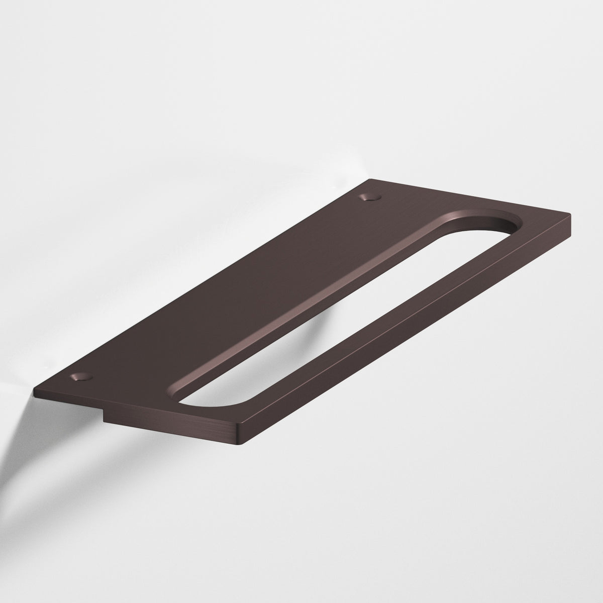 Colonial Bronze 888 Squared Front Racetrack Edge Pull, 1-1/2 in Projection - Matte Dark Statuary Bronze