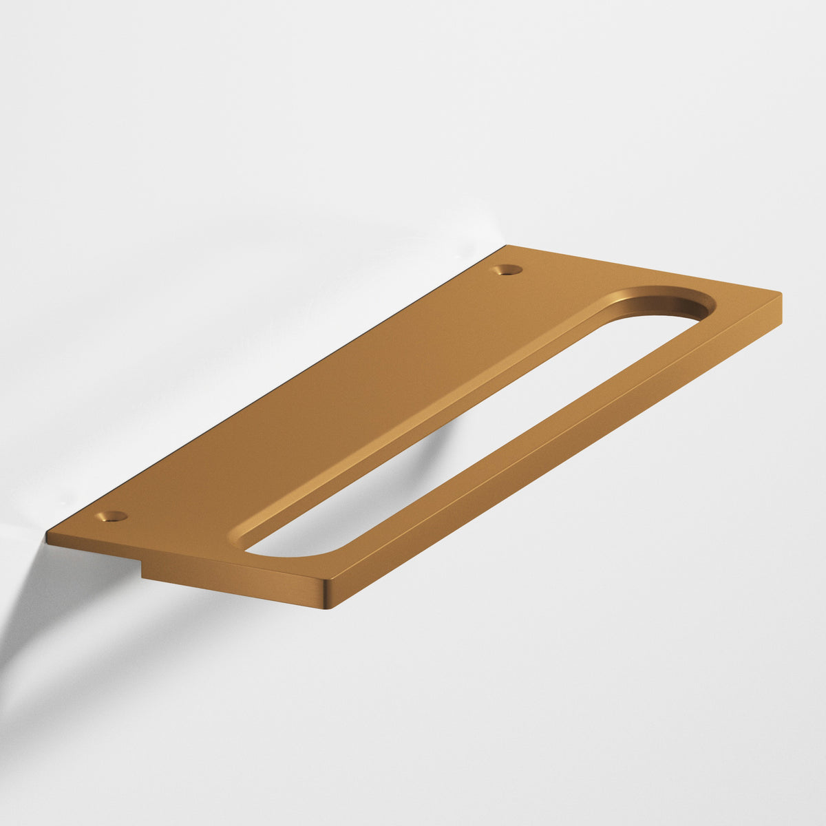 Colonial Bronze 888 Squared Front Racetrack Edge Pull, 1-1/2 in Projection - Matte Light Statuary Bronze