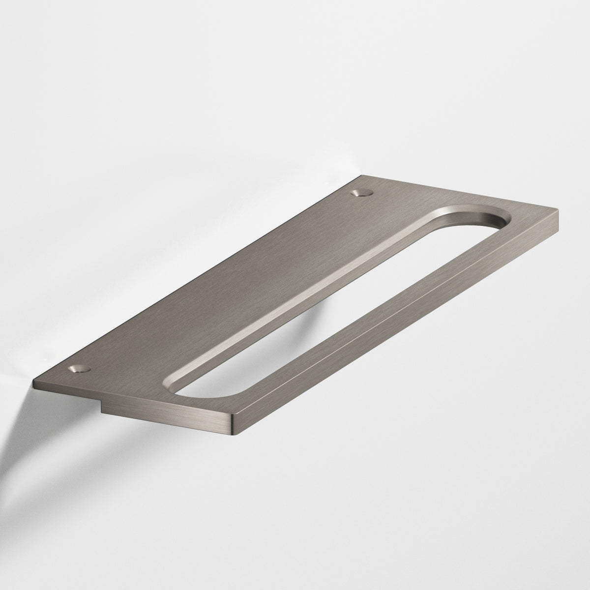 Colonial Bronze 889 Squared Front Racetrack Edge Pull, 2 in Projection - Matte Pewter