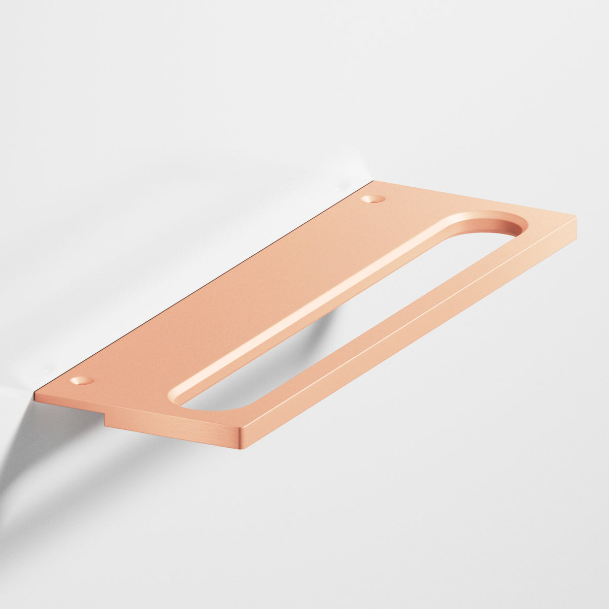 Colonial Bronze 889 Squared Front Racetrack Edge Pull, 2 in Projection - Matte Satin Copper