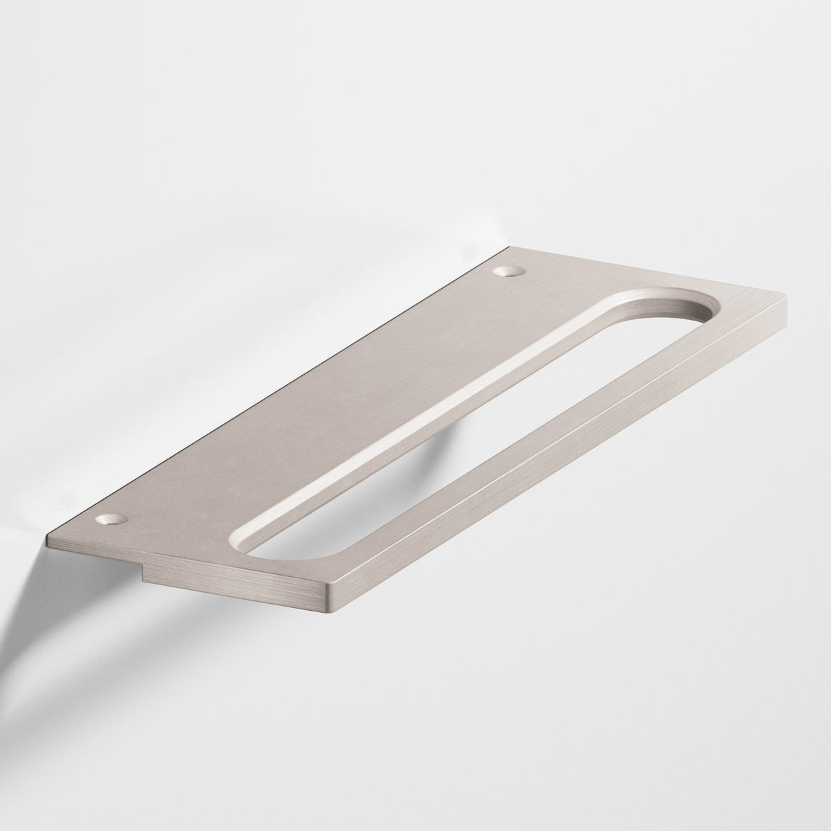 Colonial Bronze 888 Squared Front Racetrack Edge Pull, 1-1/2 in Projection - Matte Satin Nickel