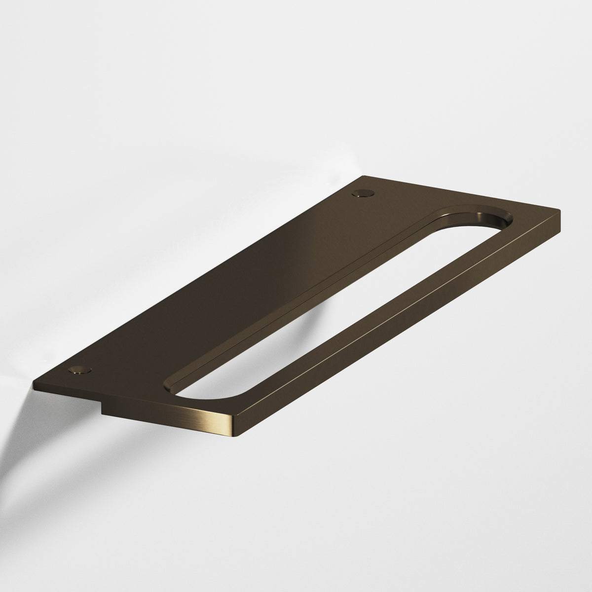 Colonial Bronze 888 Squared Front Racetrack Edge Pull, 1-1/2 in Projection - Oil Rubbed Bronze