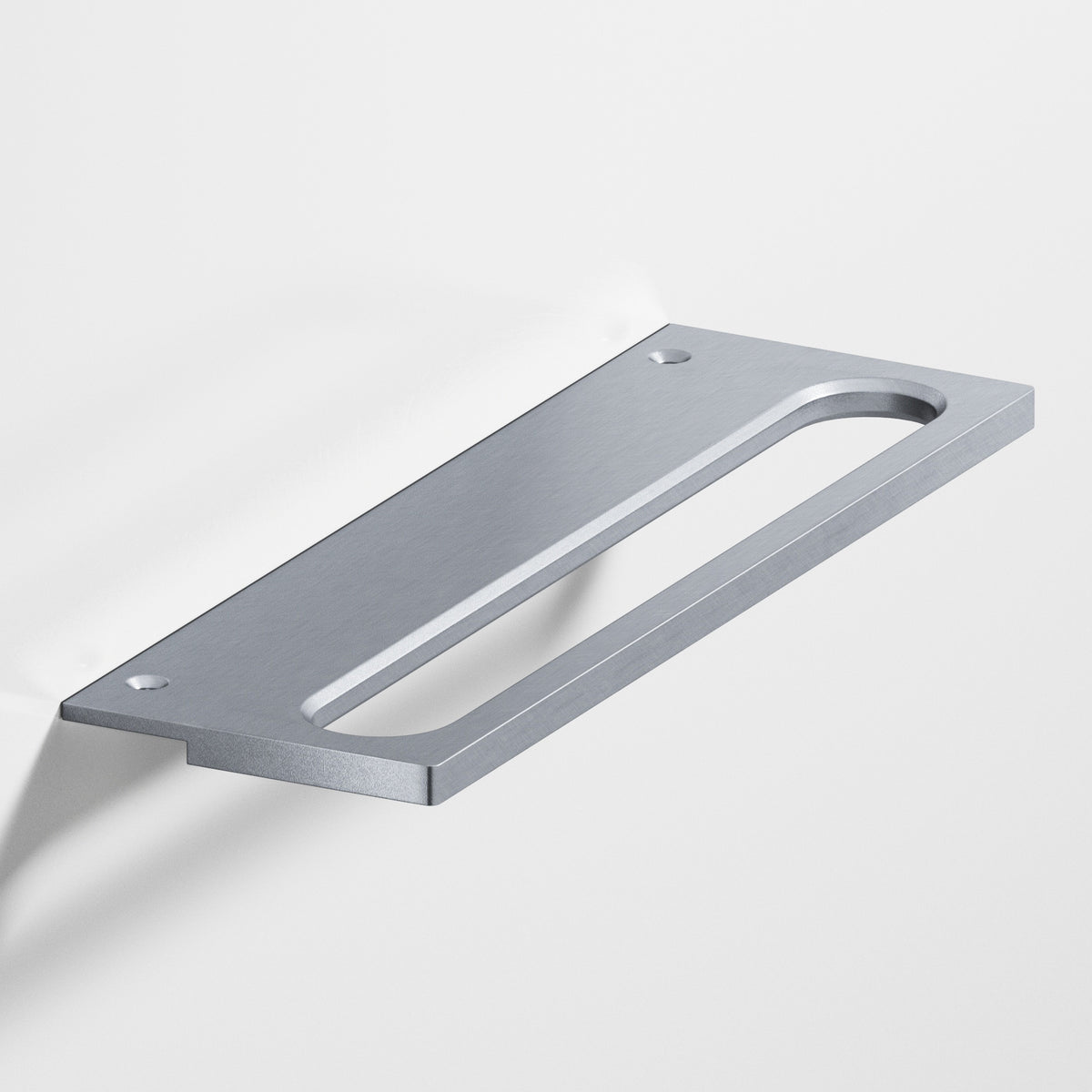 Colonial Bronze 888 Squared Front Racetrack Edge Pull, 1-1/2 in Projection - Satin Chrome