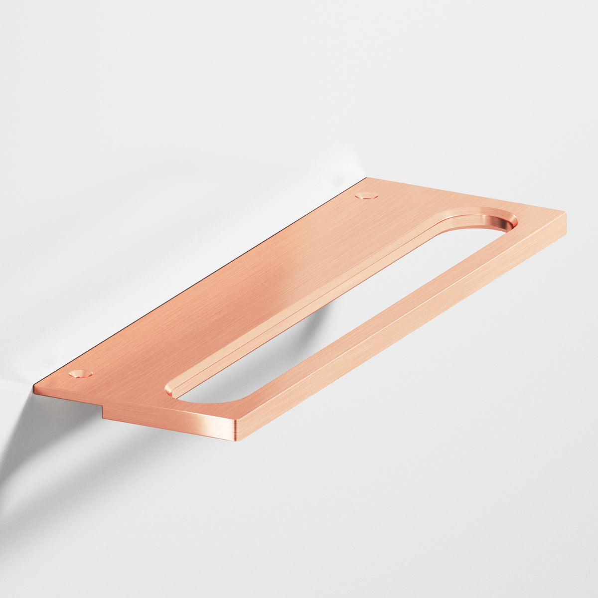 Colonial Bronze 888 Squared Front Racetrack Edge Pull, 1-1/2 in Projection - Satin Copper