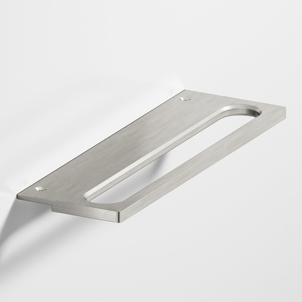 Colonial Bronze 888 Squared Front Racetrack Edge Pull, 1-1/2 in Projection - Satin Nickel