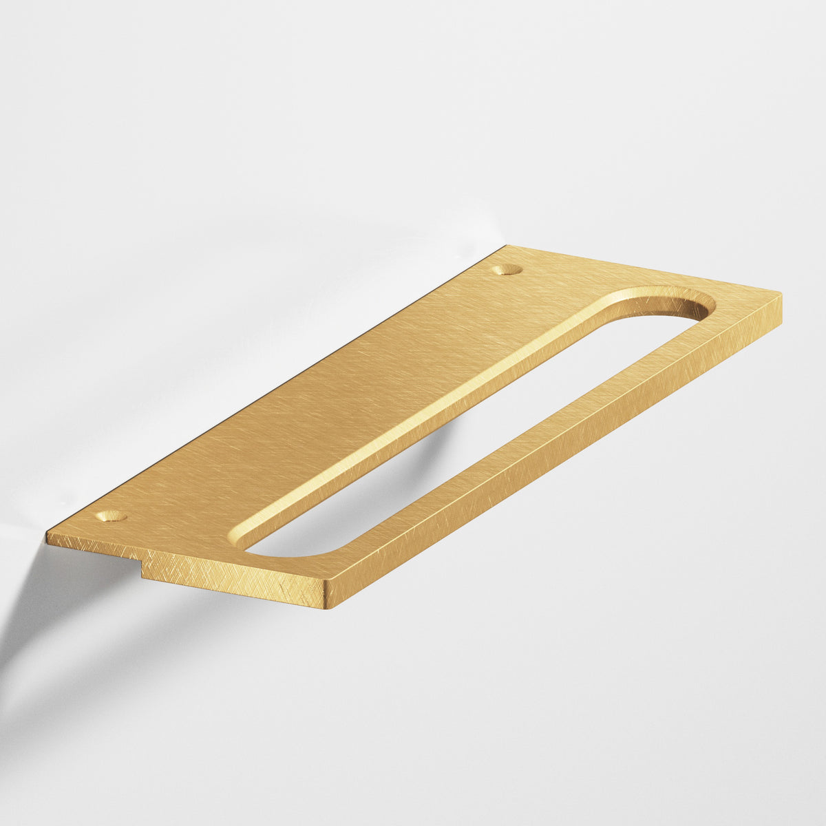 Colonial Bronze 888 Squared Front Racetrack Edge Pull, 1-1/2 in Projection - Weathered Brass