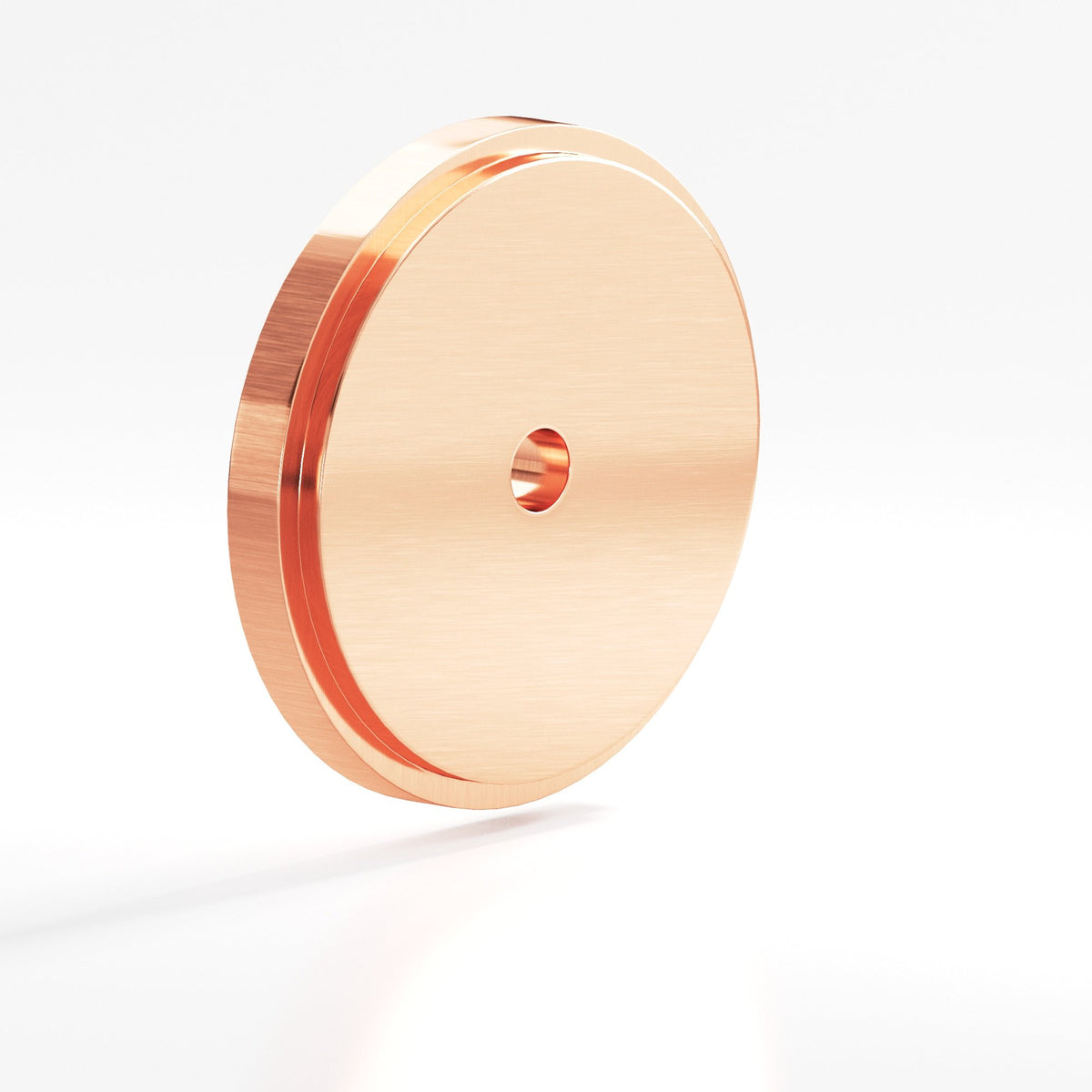 Colonial Bronze 9620 Stepped Round Backplate, 1-1/4 in Diameter, for 8-32 Screw - Satin Copper