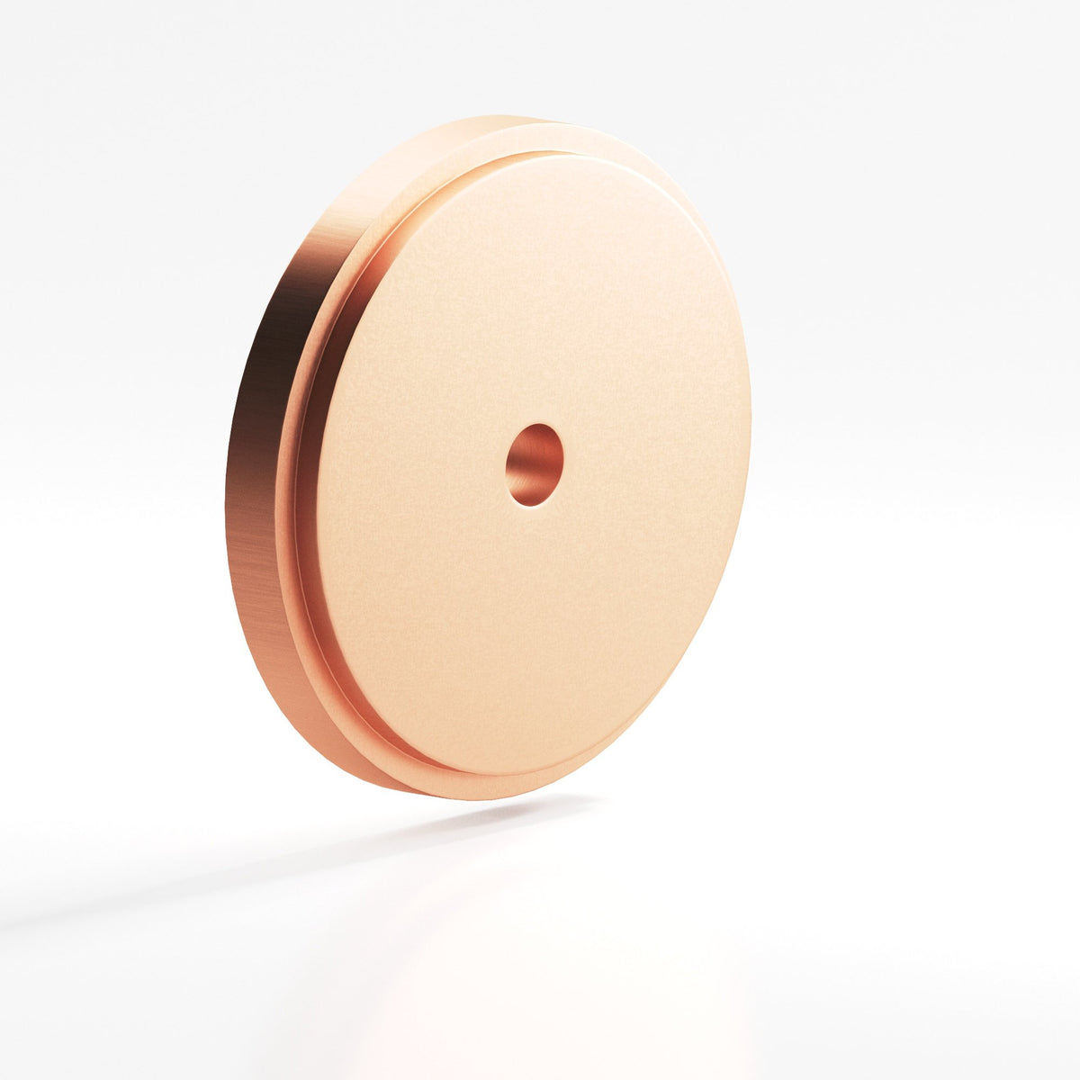 Colonial Bronze 9621 Stepped Round Backplate, 1-1/2 in Diameter, for 8-32 Screw - Matte Satin Copper