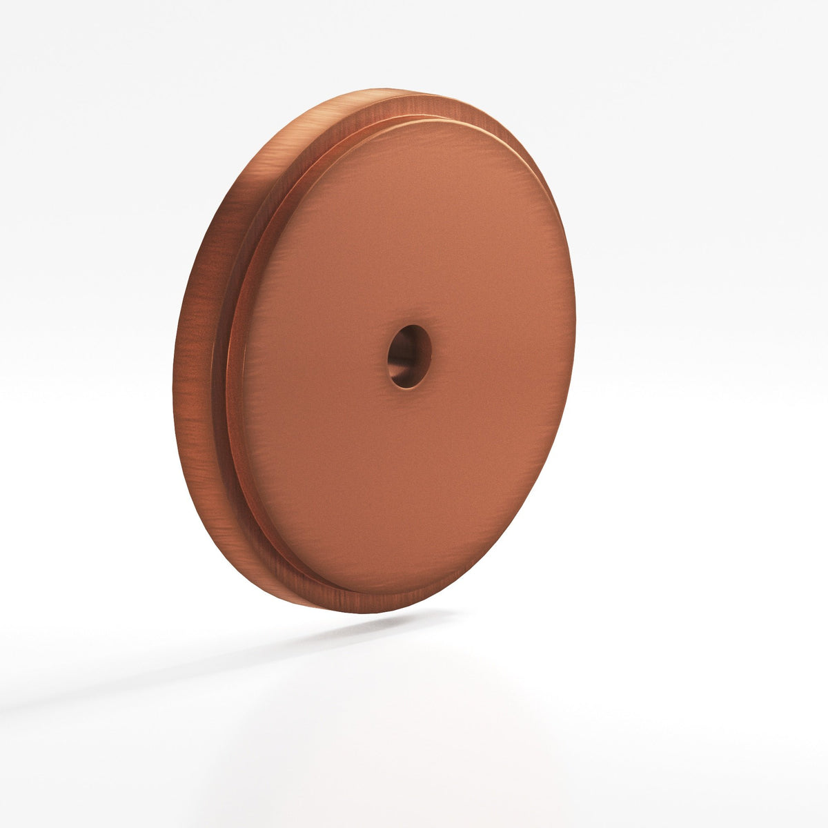 Colonial Bronze 9621 Stepped Round Backplate, 1-1/2 in Diameter, for 8-32 Screw - Matte Antique Copper