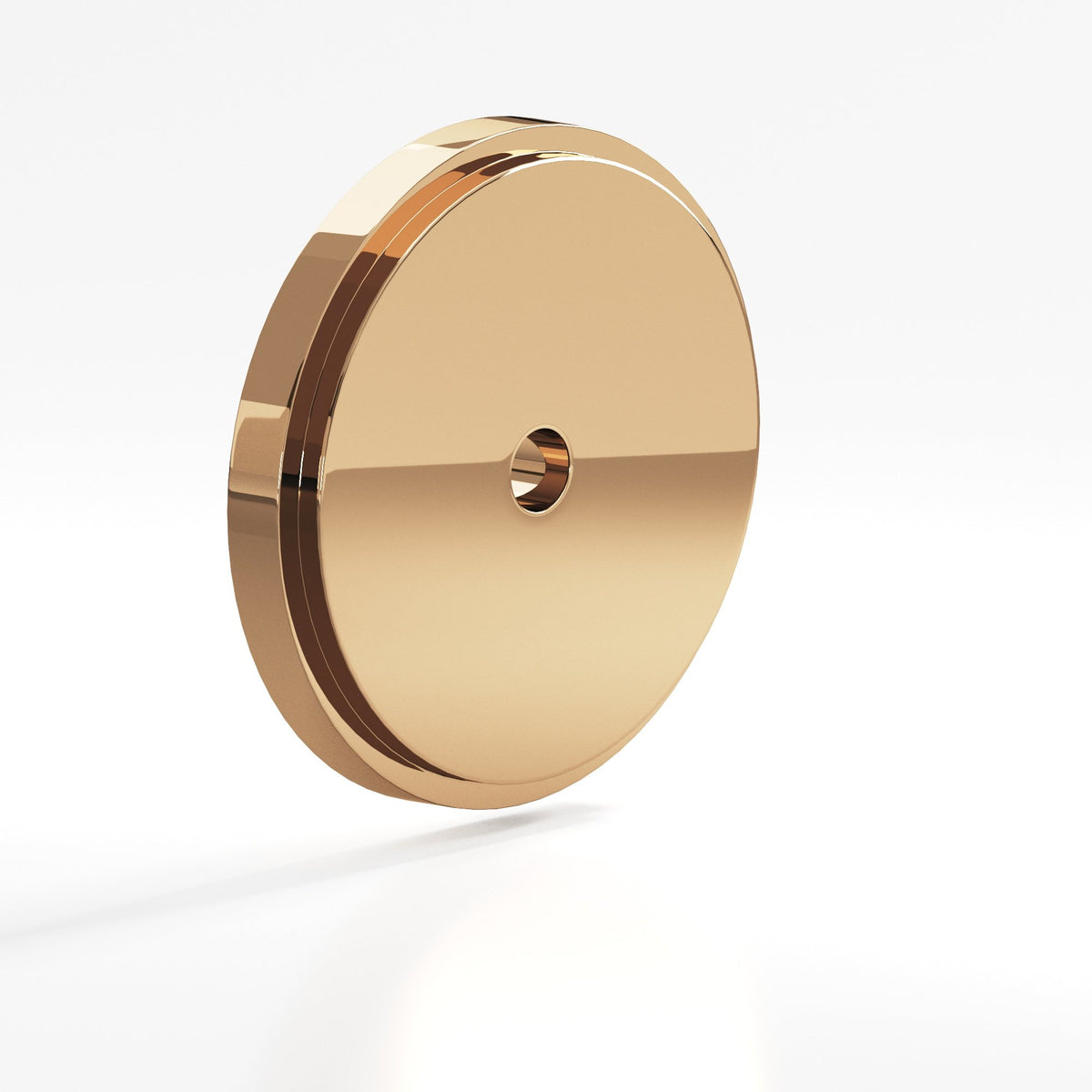Colonial Bronze 9621 Stepped Round Backplate, 1-1/2 in Diameter, for 8-32 Screw - Polished Bronze