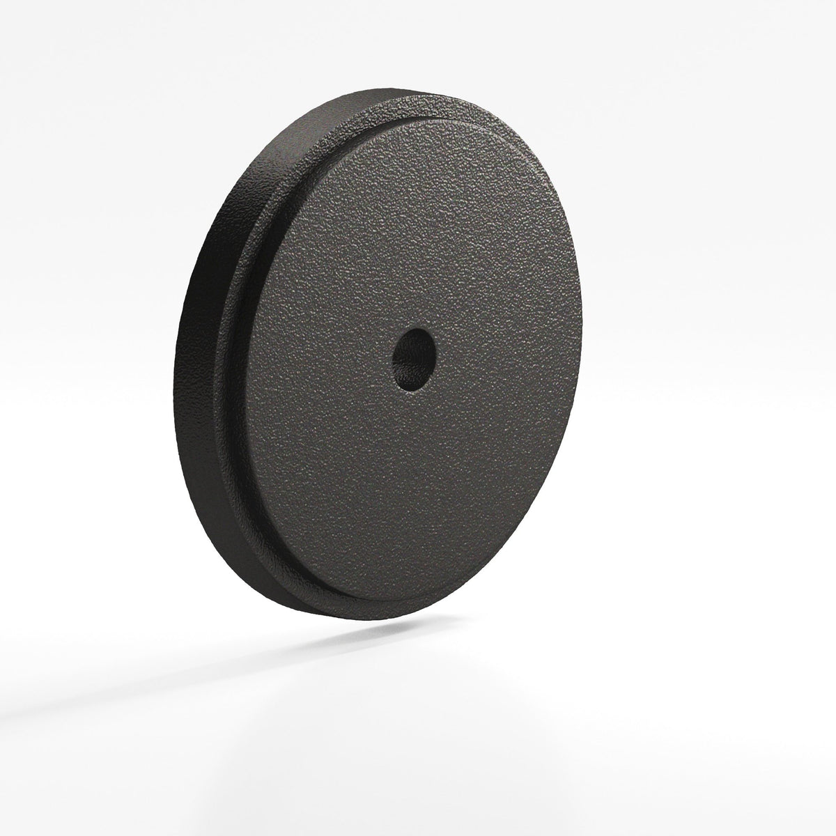Colonial Bronze 9622 Stepped Round Backplate, 1-3/4 in Diameter, for 8-32 Screw - Frost Black™