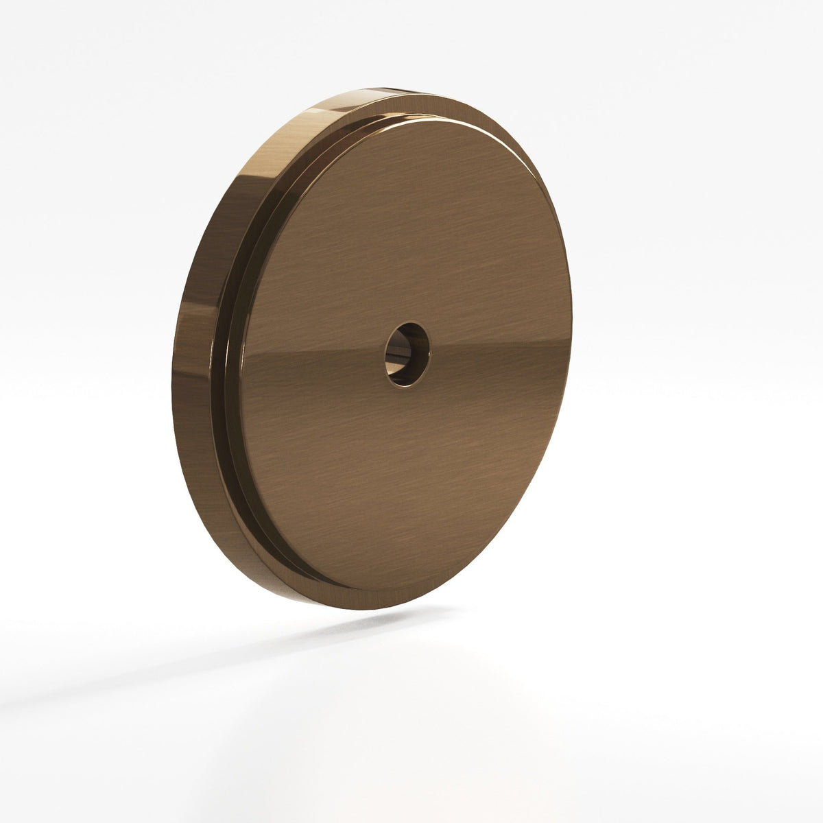 Colonial Bronze 9620 Stepped Round Backplate, 1-1/4 in Diameter, for 8-32 Screw - Light Statuary Bronze