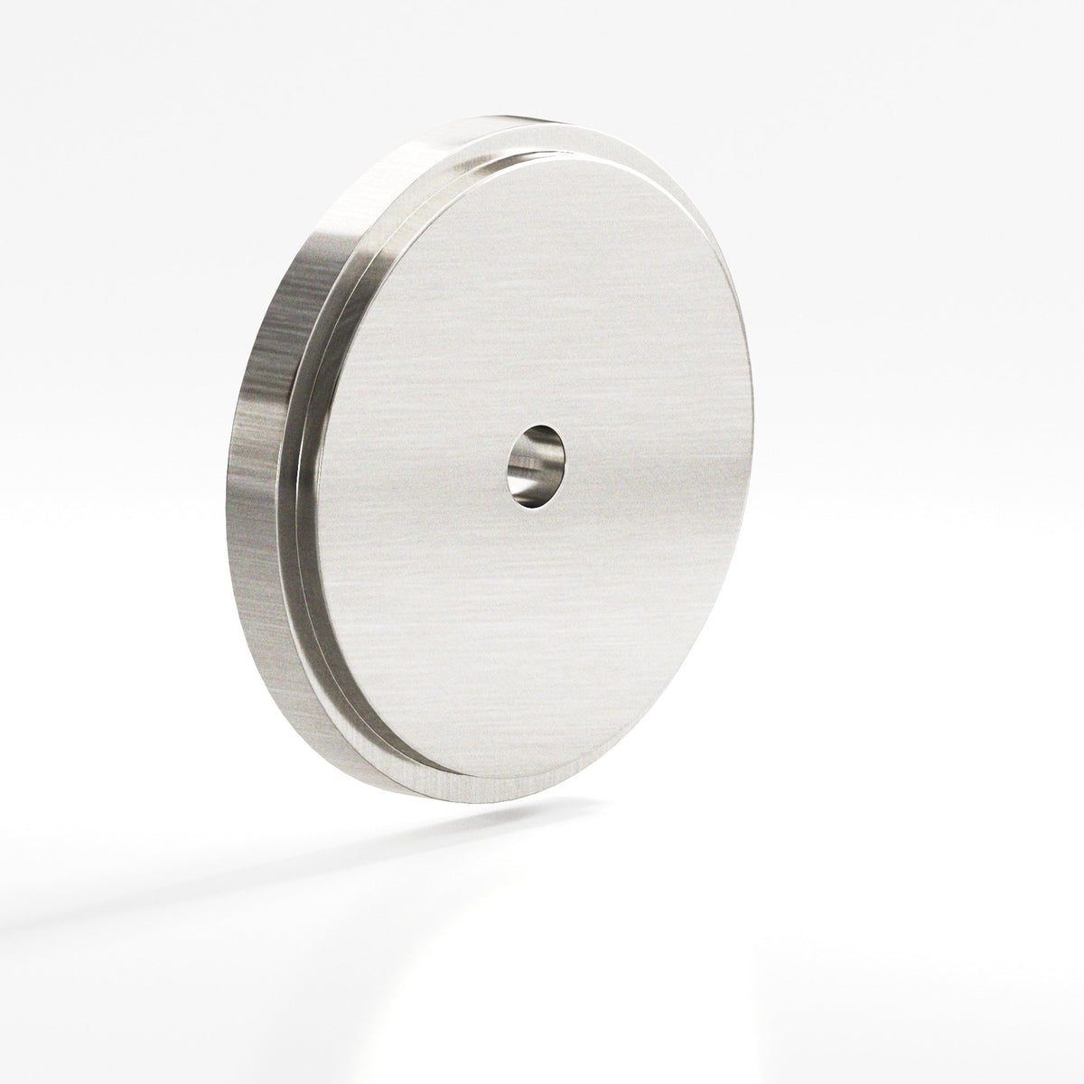 Colonial Bronze 9622 Stepped Round Backplate, 1-3/4 in Diameter, for 8-32 Screw - Satin Nickel
