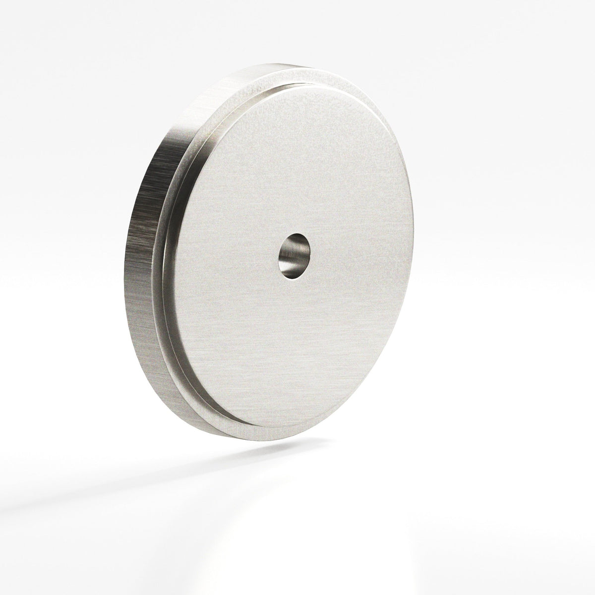 Colonial Bronze 9621 Stepped Round Backplate, 1-1/2 in Diameter, for 8-32 Screw - Nickel Stainless