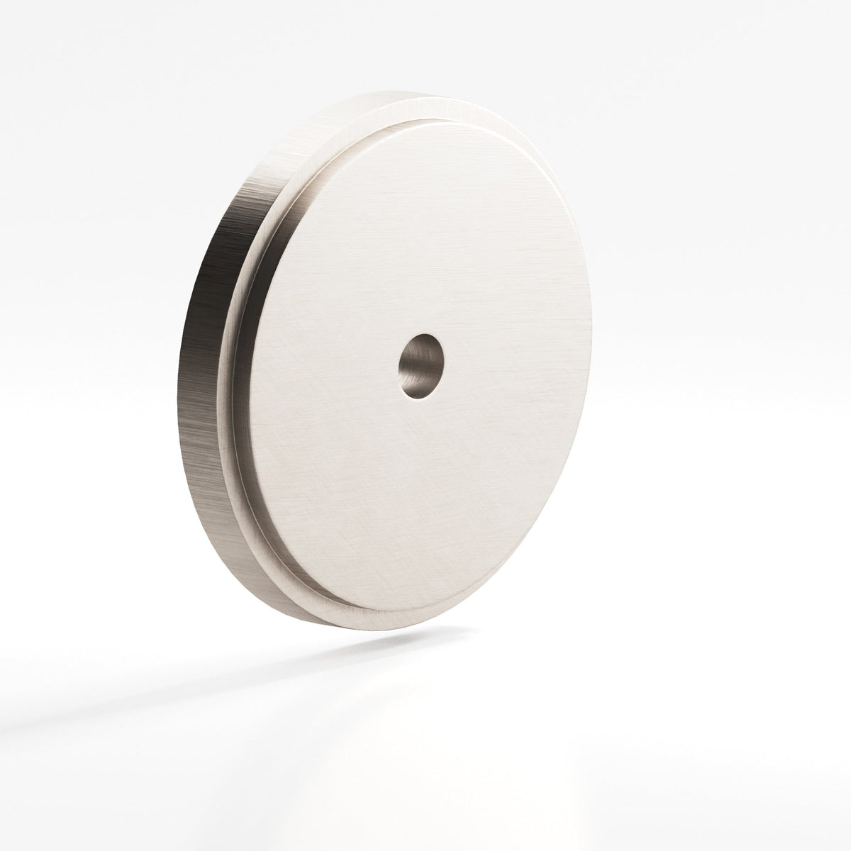 Colonial Bronze 9622 Stepped Round Backplate, 1-3/4 in Diameter, for 8-32 Screw - Matte Satin Nickel