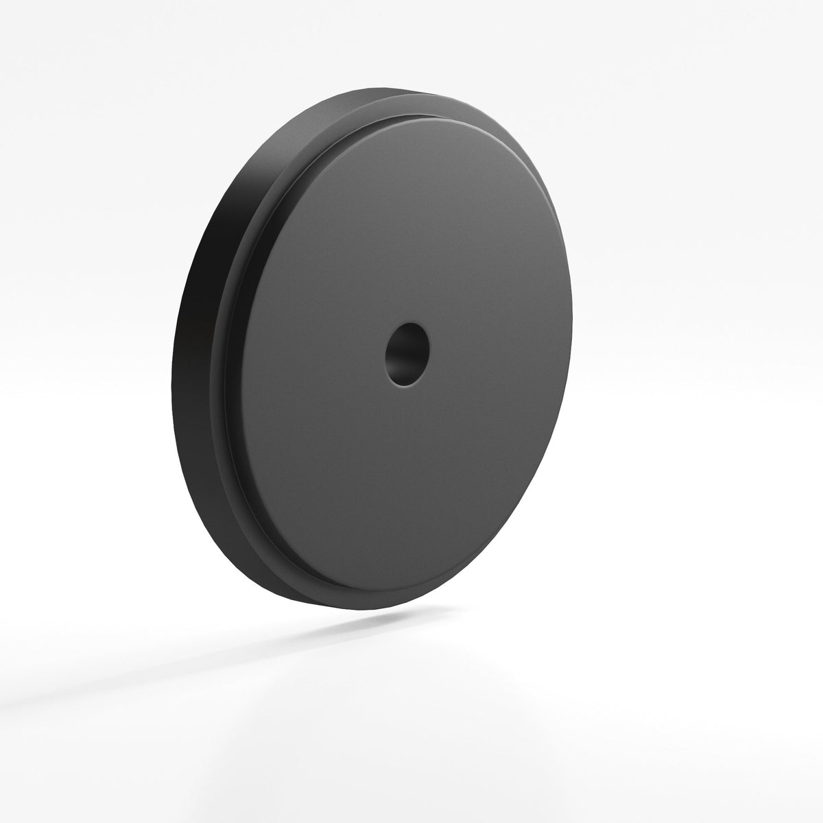 Colonial Bronze 9621 Stepped Round Backplate, 1-1/2 in Diameter, for 8-32 Screw - Matte Graphite