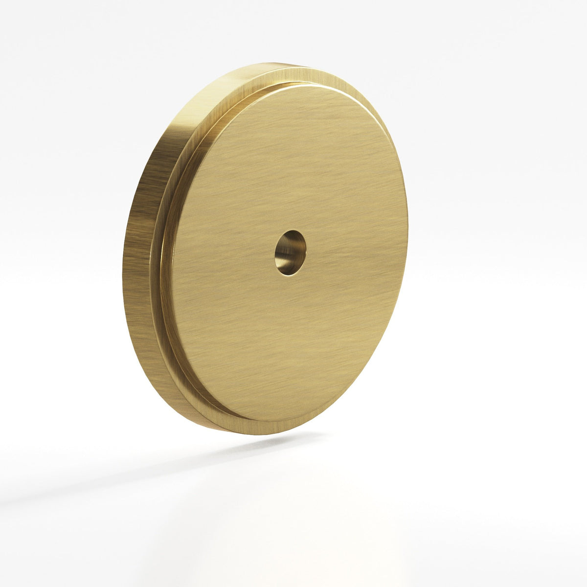 Colonial Bronze 9620 Stepped Round Backplate, 1-1/4 in Diameter, for 8-32 Screw - Antique Brass