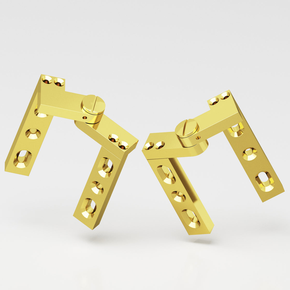 Colonial Bronze 9 Intermediate Pivot Hinge, 4 in (Pair) - French Gold