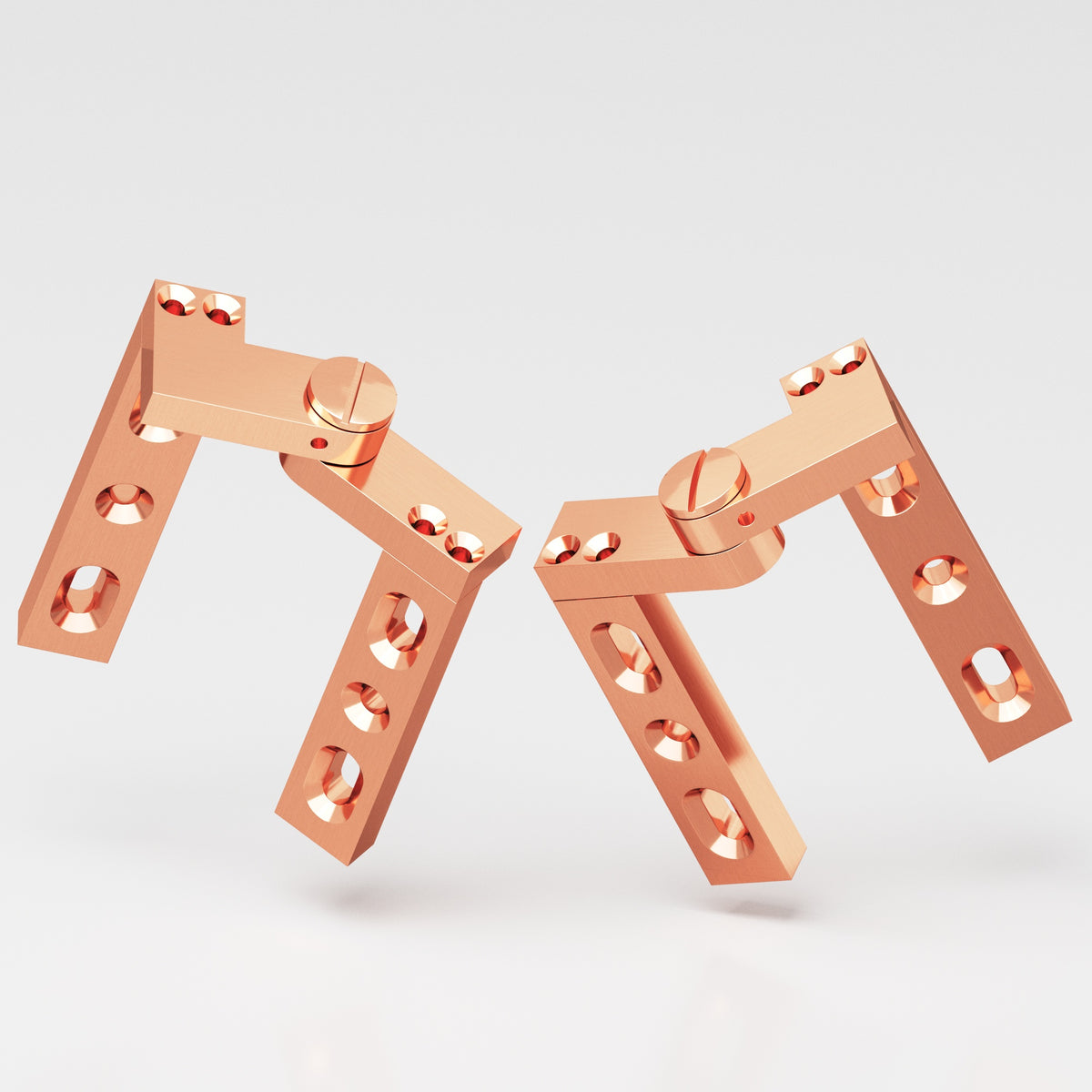 Colonial Bronze 9 Intermediate Pivot Hinge, 4 in (Pair) - Satin Copper