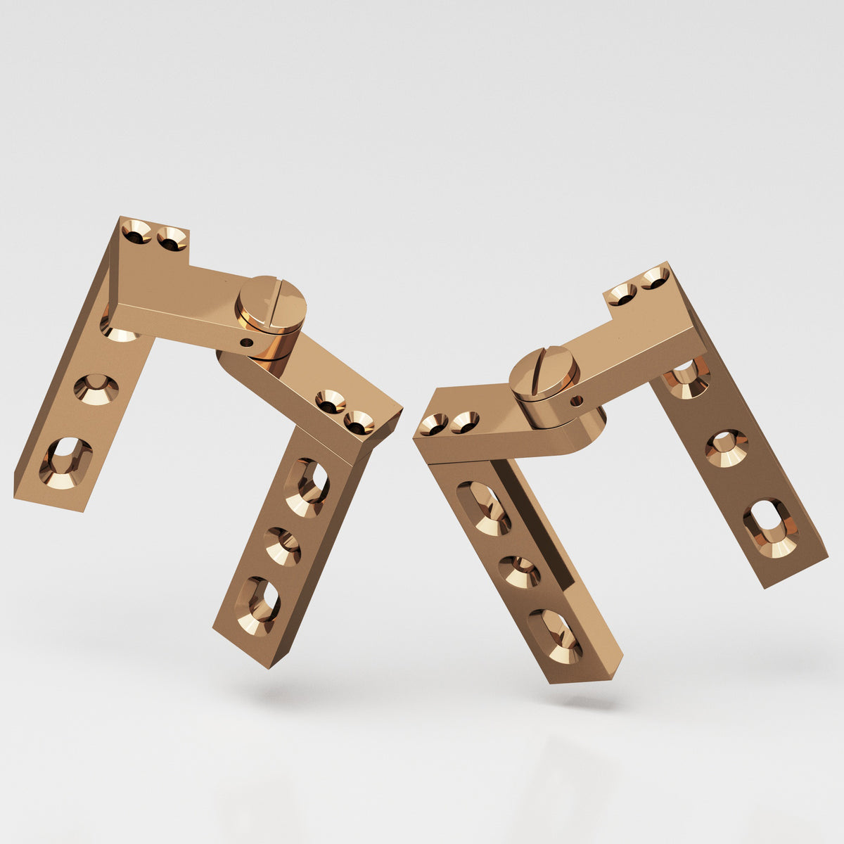 Colonial Bronze 9 Intermediate Pivot Hinge, 4 in (Pair) - Polished Bronze