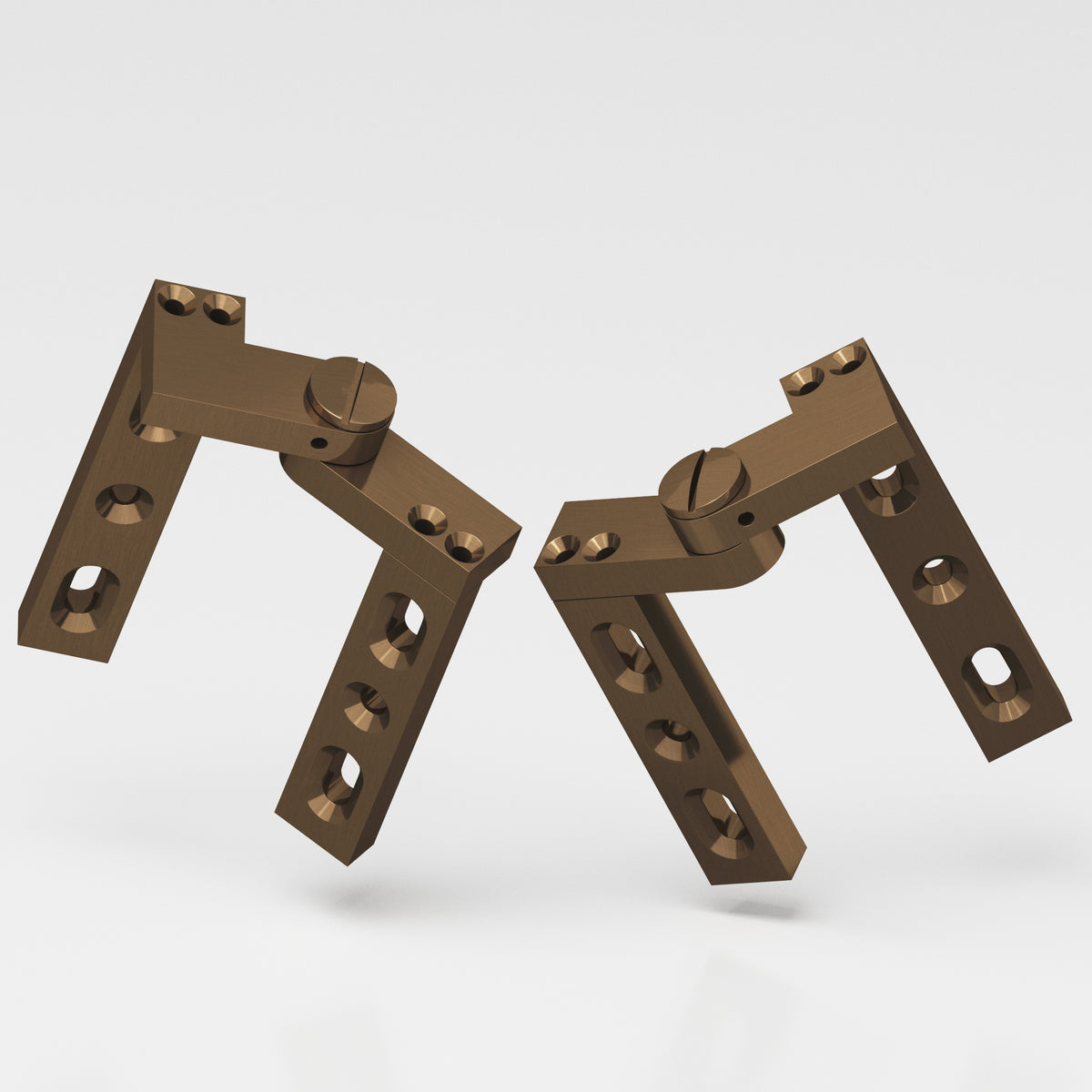 Colonial Bronze 9 Intermediate Pivot Hinge, 4 in (Pair) - Light Statuary Bronze