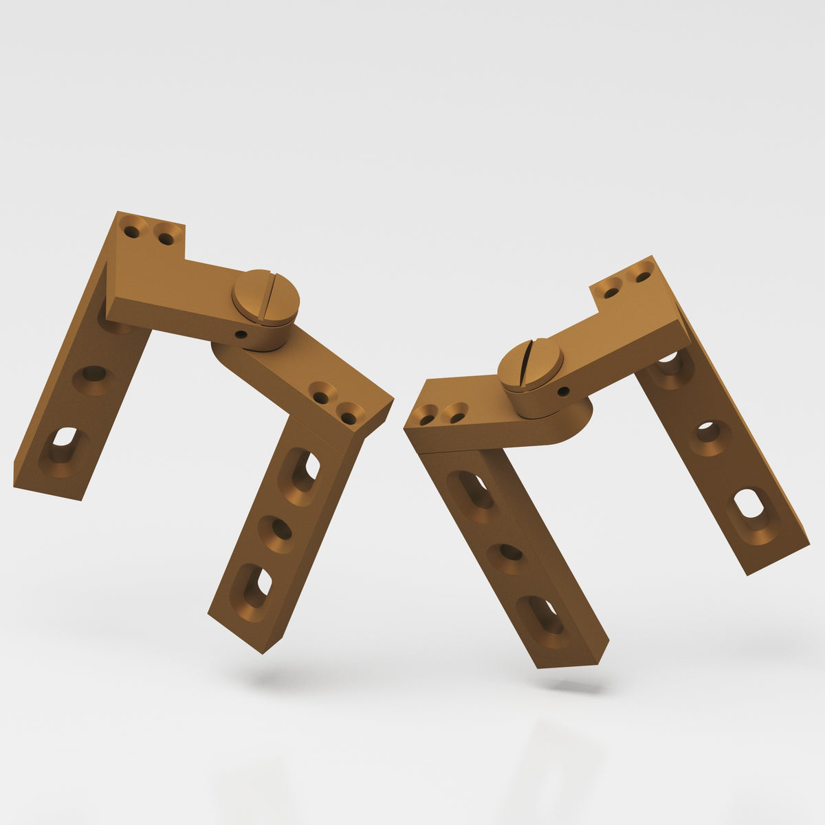 Colonial Bronze 9 Intermediate Pivot Hinge, 4 in (Pair) - Matte Light Statuary Bronze