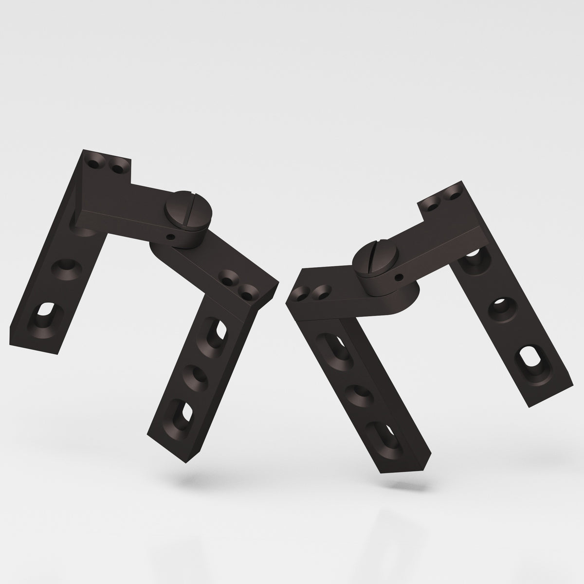 Colonial Bronze 9 Intermediate Pivot Hinge, 4 in (Pair) - Matte Dark Statuary Bronze