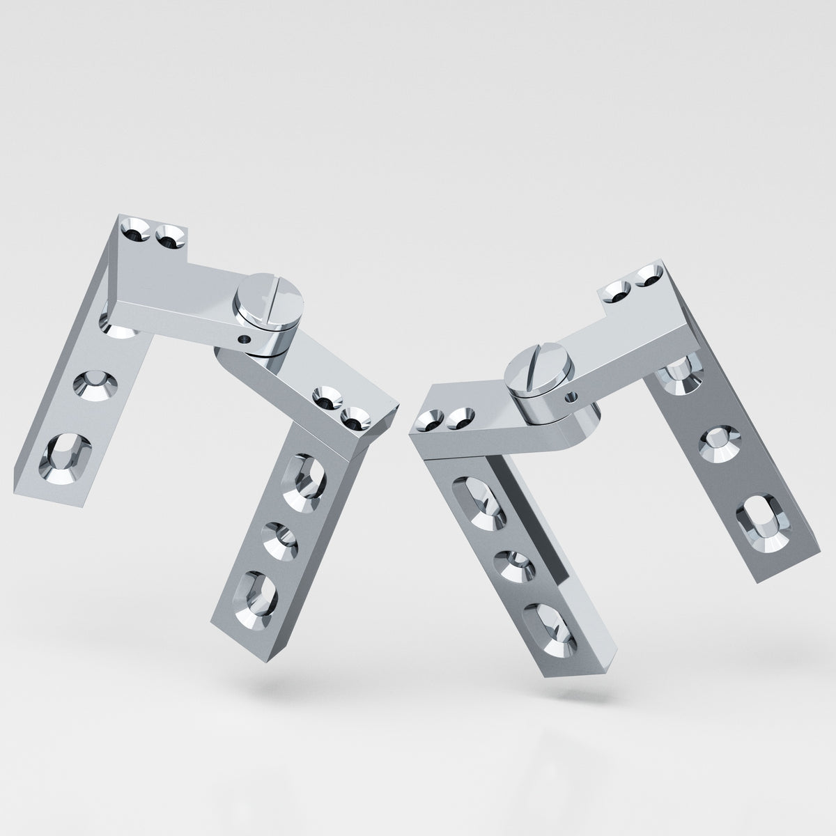 Colonial Bronze 9 Intermediate Pivot Hinge, 4 in (Pair) - Polished Chrome