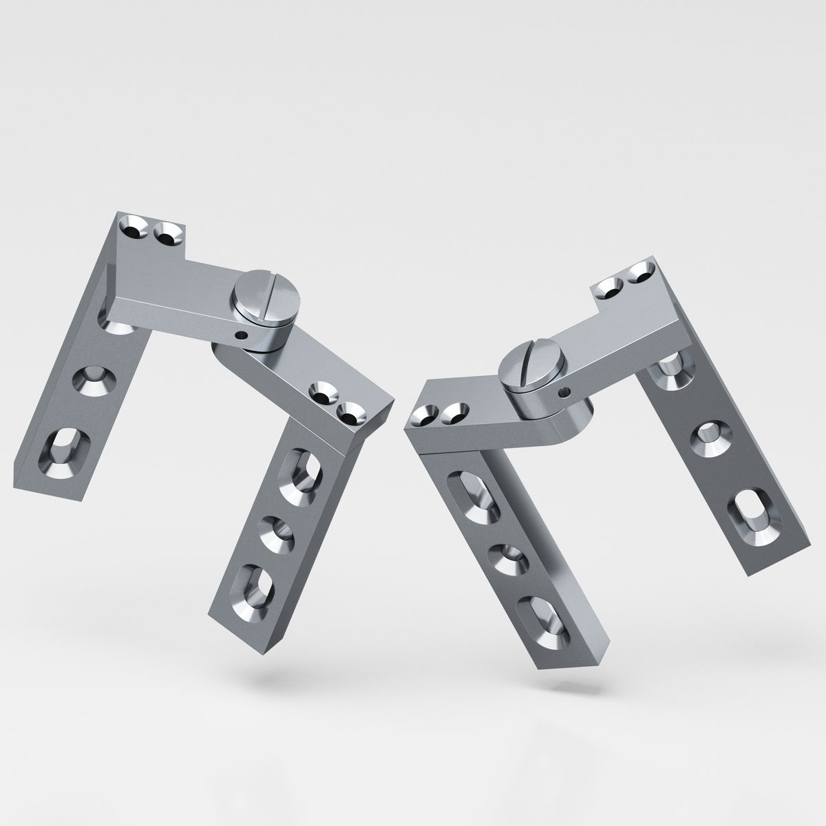 Colonial Bronze 9 Intermediate Pivot Hinge, 4 in (Pair) - Satin Chrome