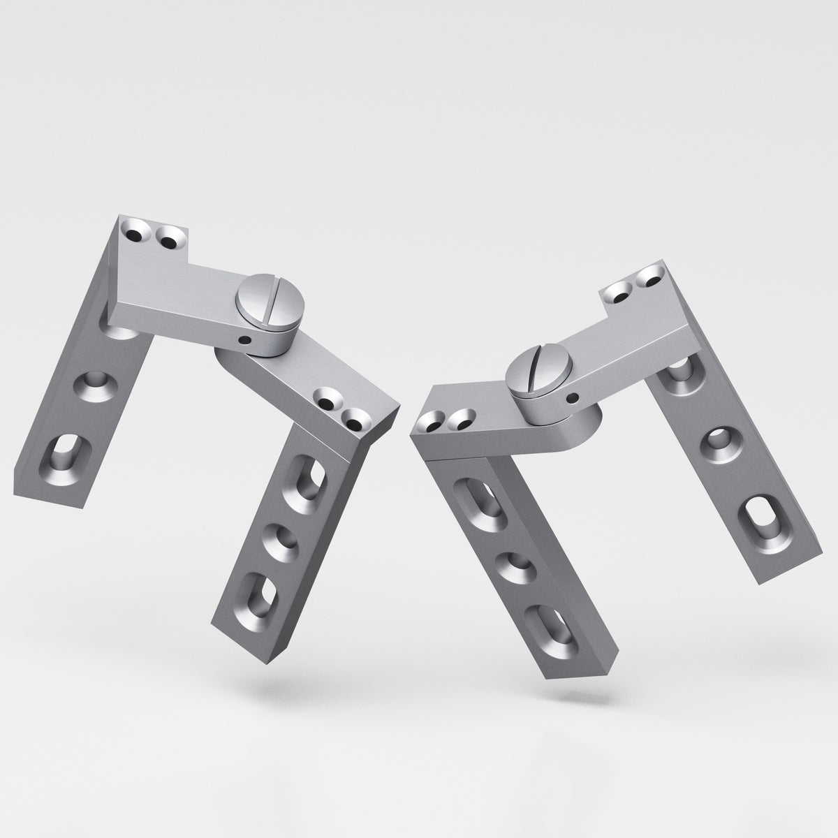 Colonial Bronze 9 Intermediate Pivot Hinge, 4 in (Pair) - Matte Satin Chrome