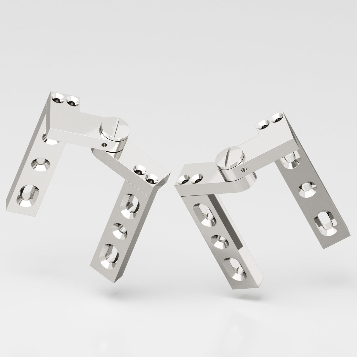 Colonial Bronze 9 Intermediate Pivot Hinge, 4 in (Pair) - Polished Nickel