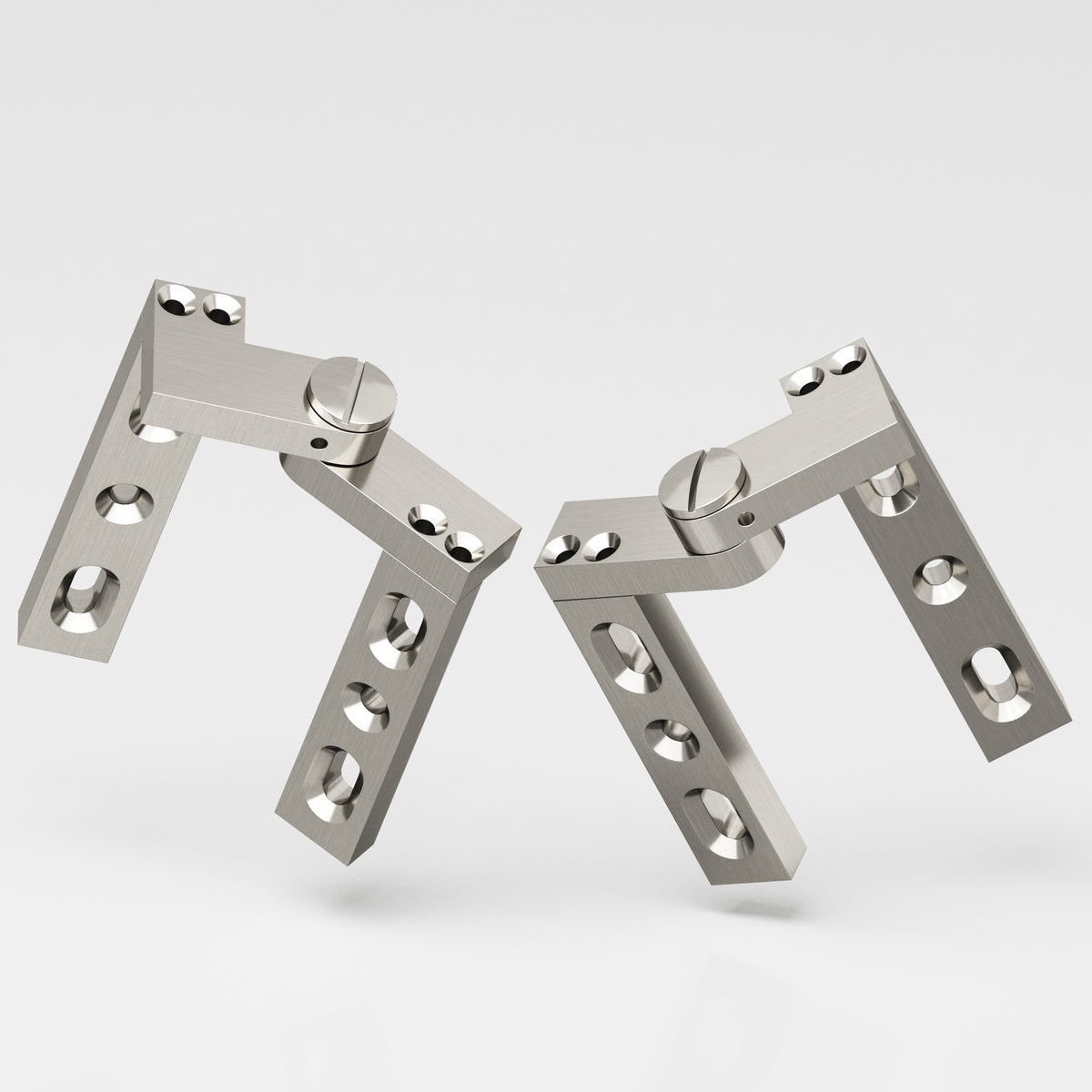 Colonial Bronze 9 Intermediate Pivot Hinge, 4 in (Pair) - Satin Nickel
